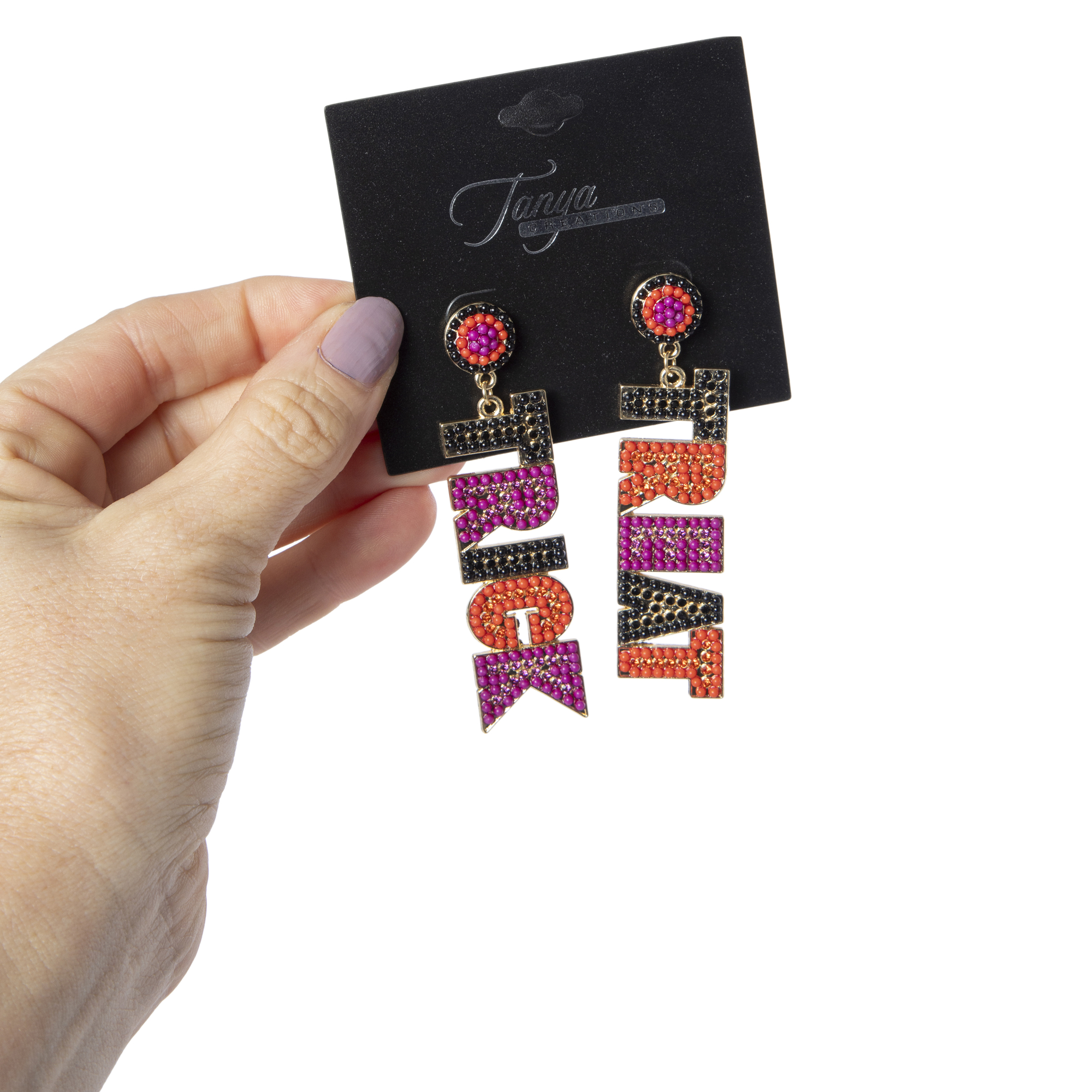 Trick Or Treat Dangle Halloween Earrings