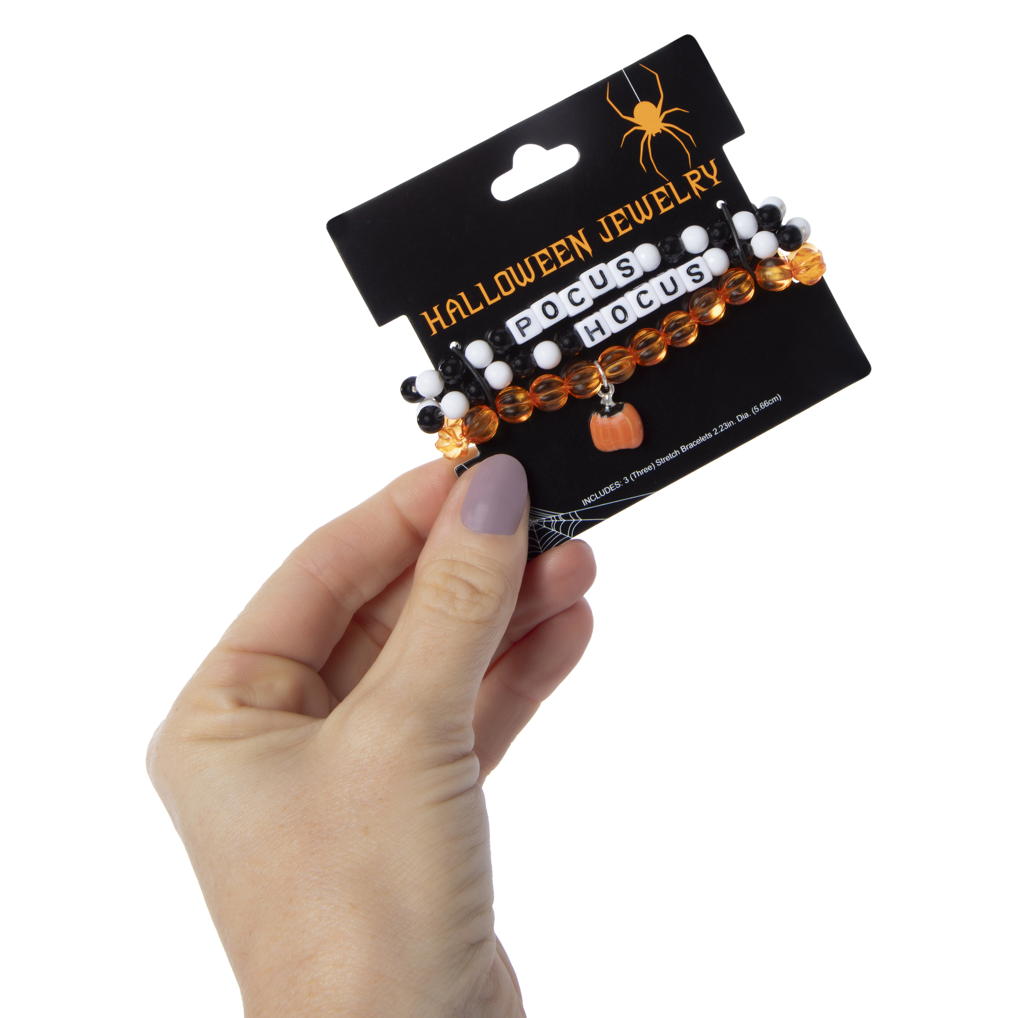 Halloween Bead Bracelets 3-Piece Set