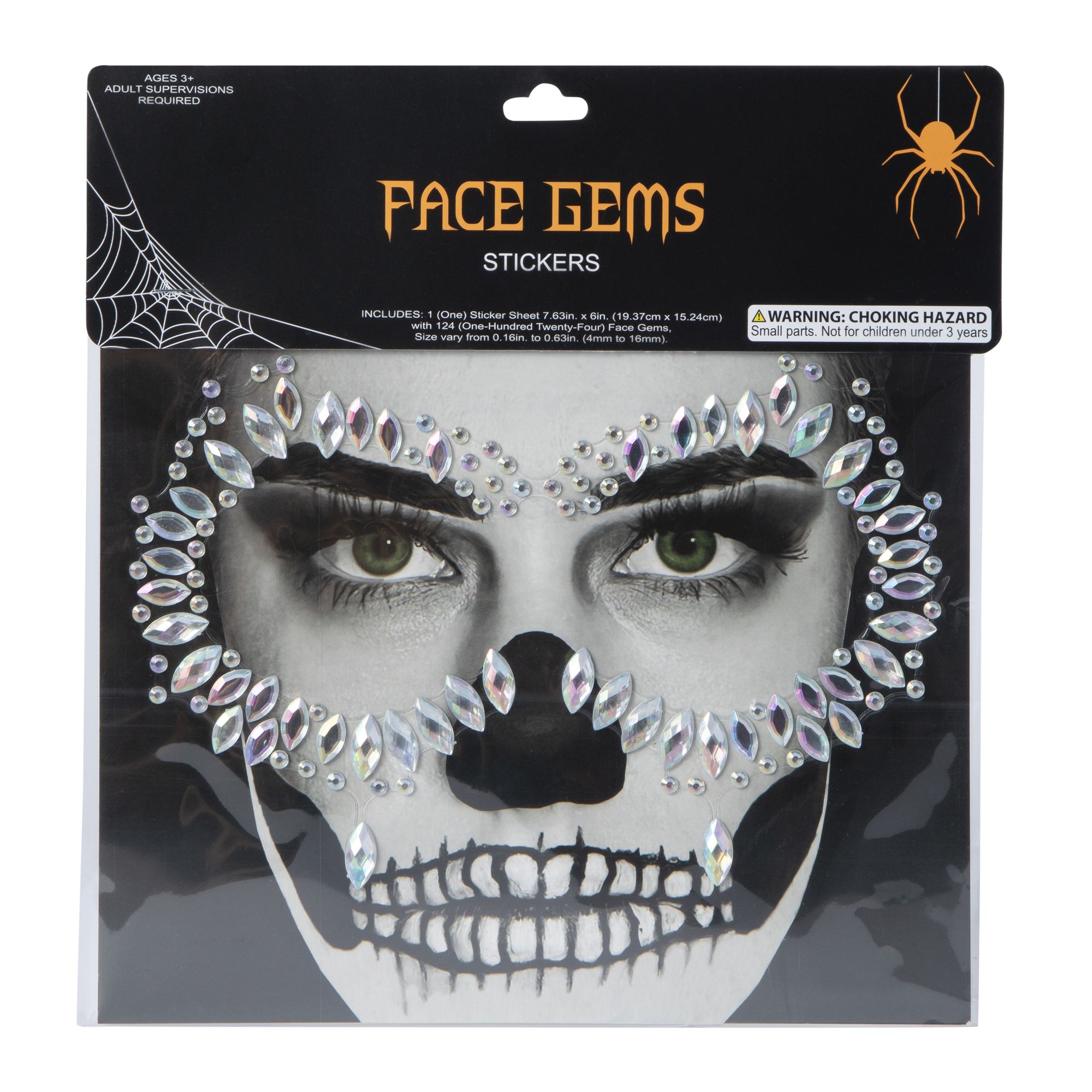 Halloween Costume Stick-On Face Gems