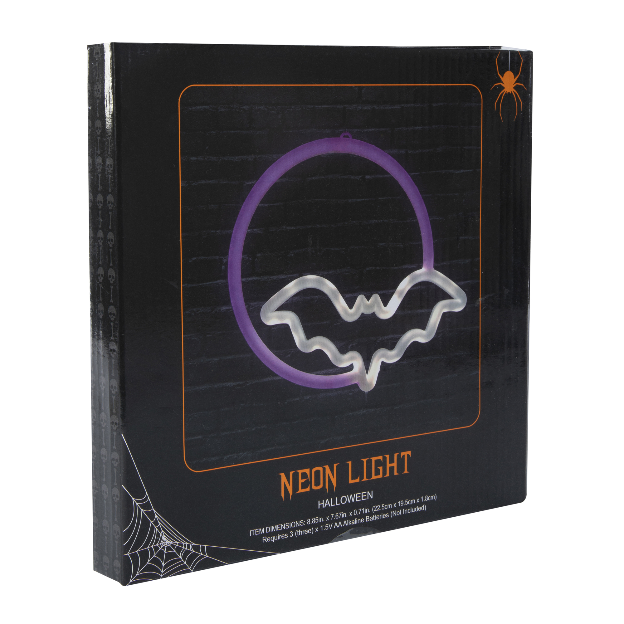 Halloween LED Neon Light - Bat & Moon