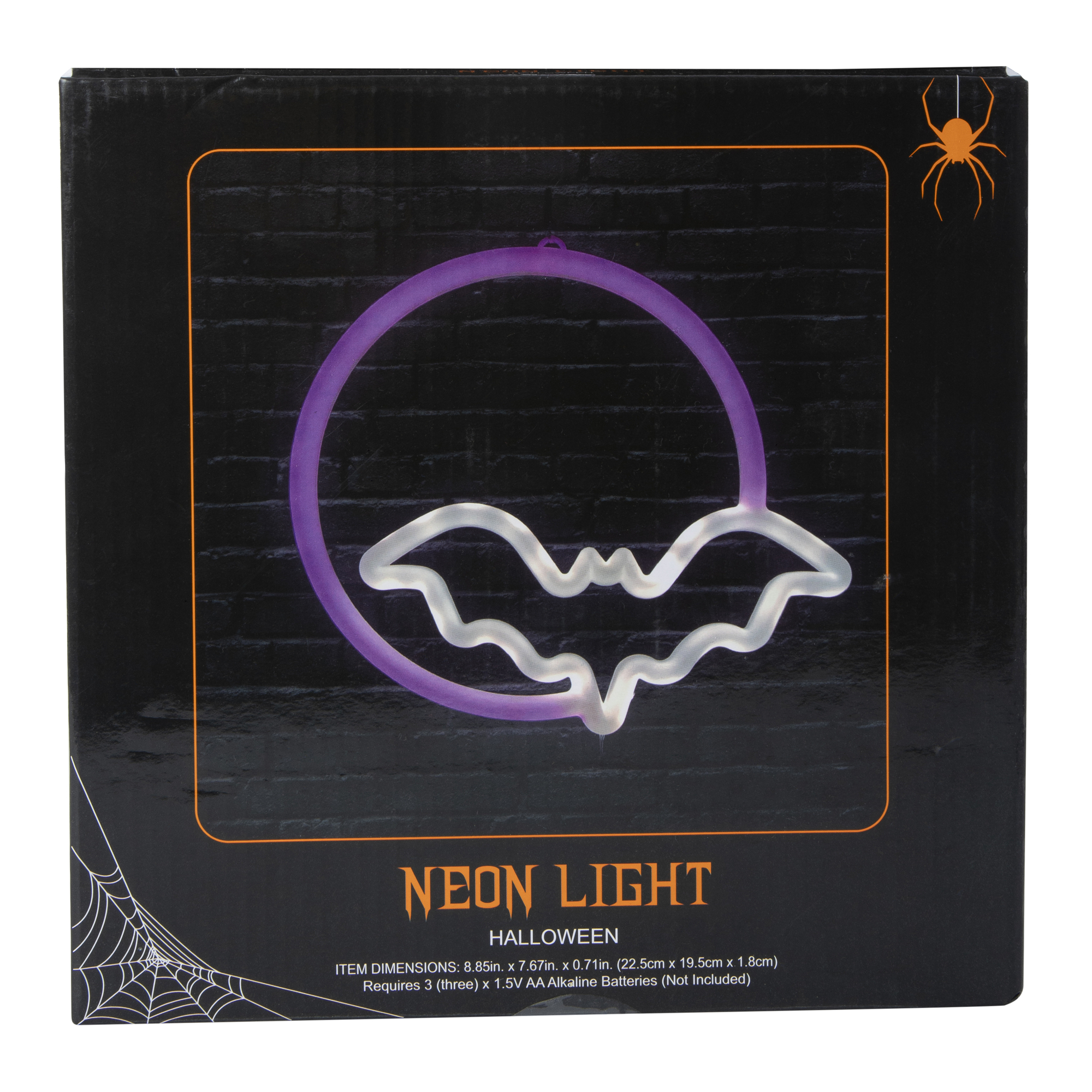 Halloween LED Neon Light - Bat & Moon