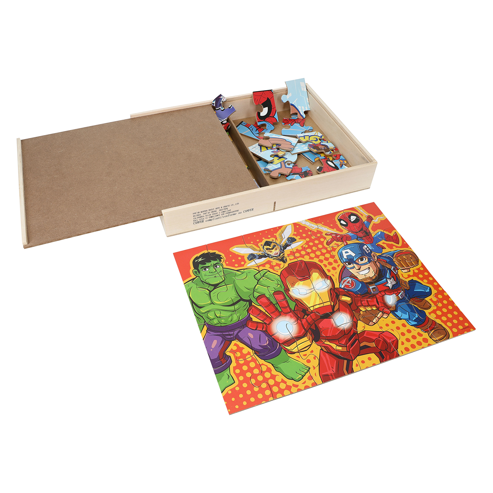 Marvel® Super Hero Adventures 5 Wood Puzzles Set