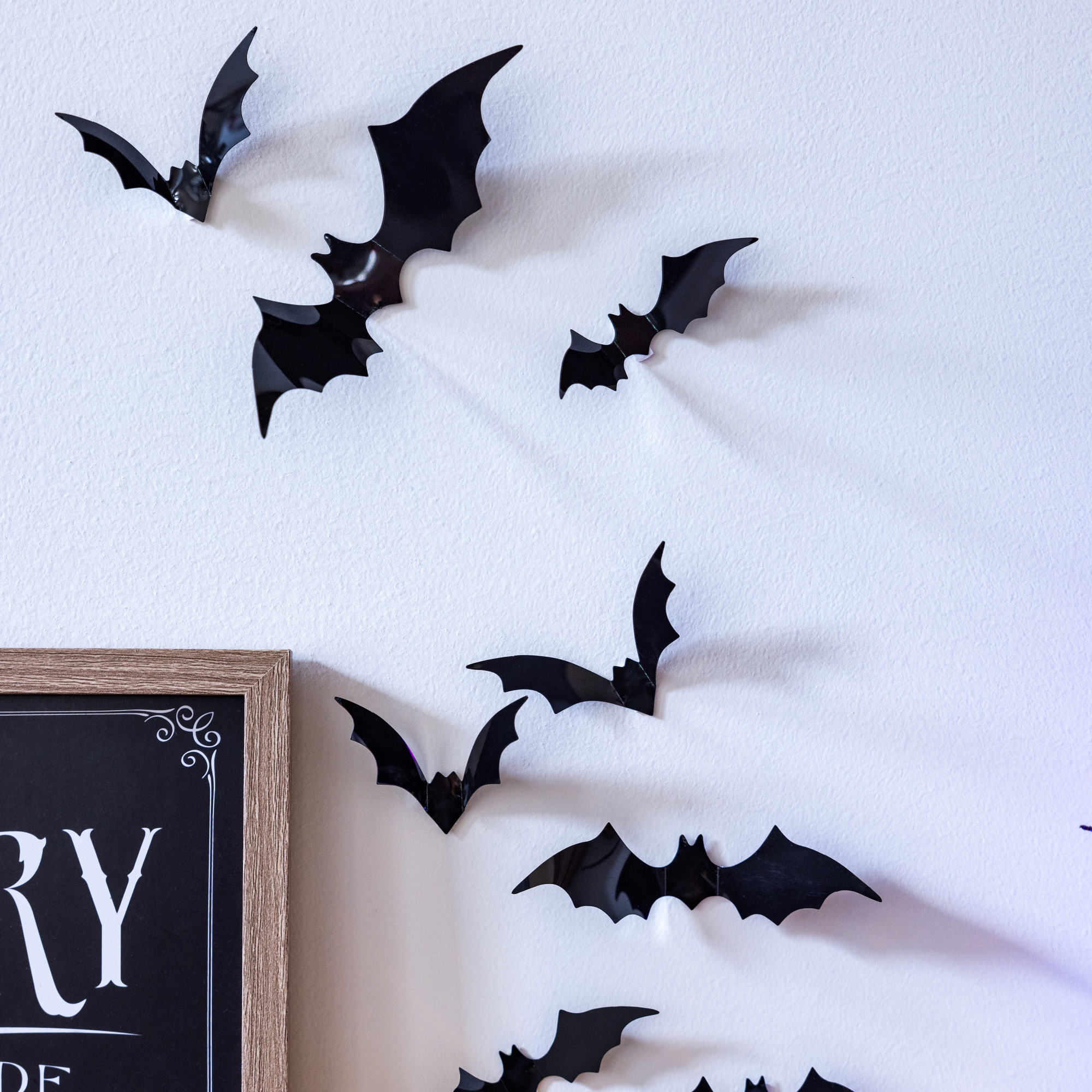 30-Count Halloween Bats Wall Decor