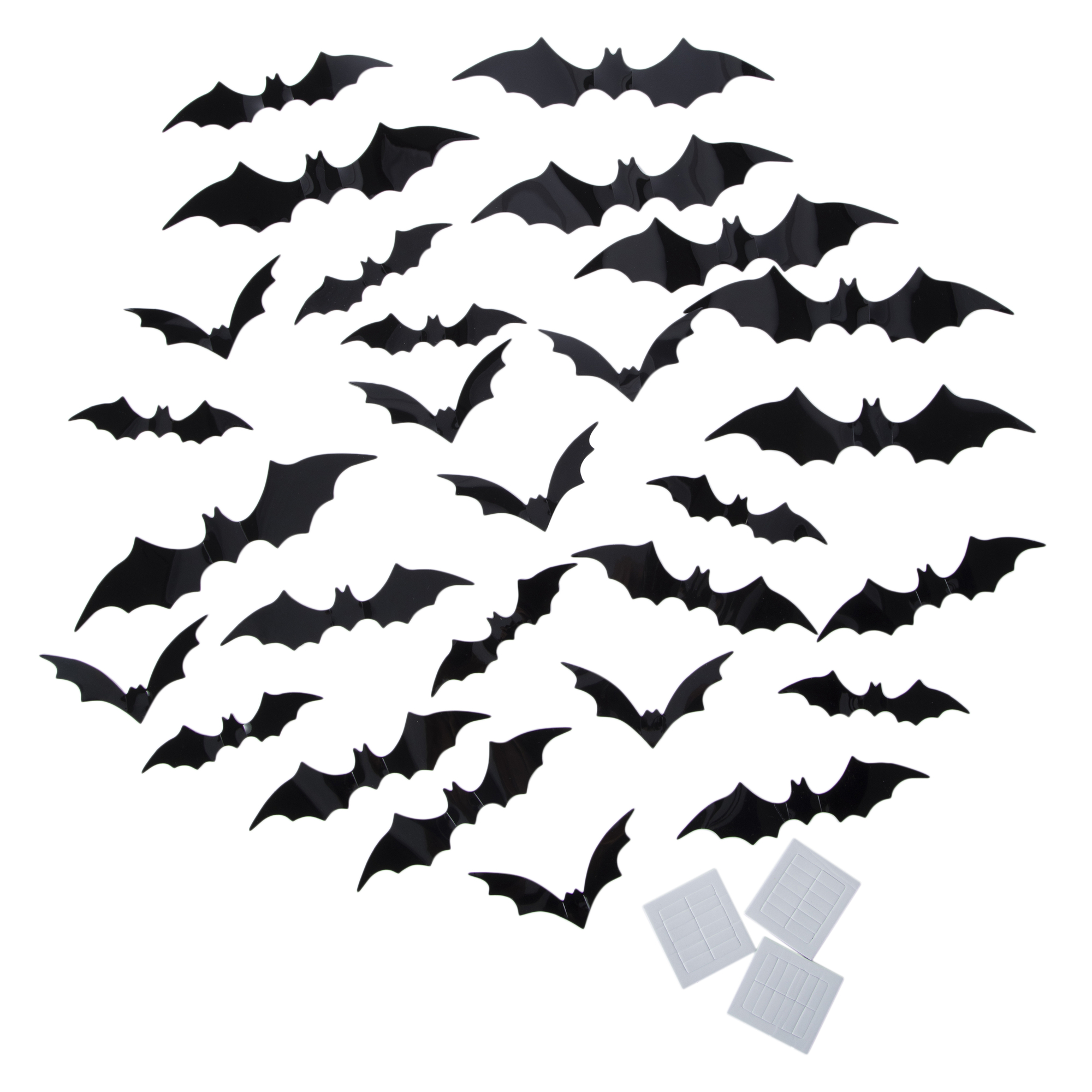 30-Count Halloween Bats Wall Decor