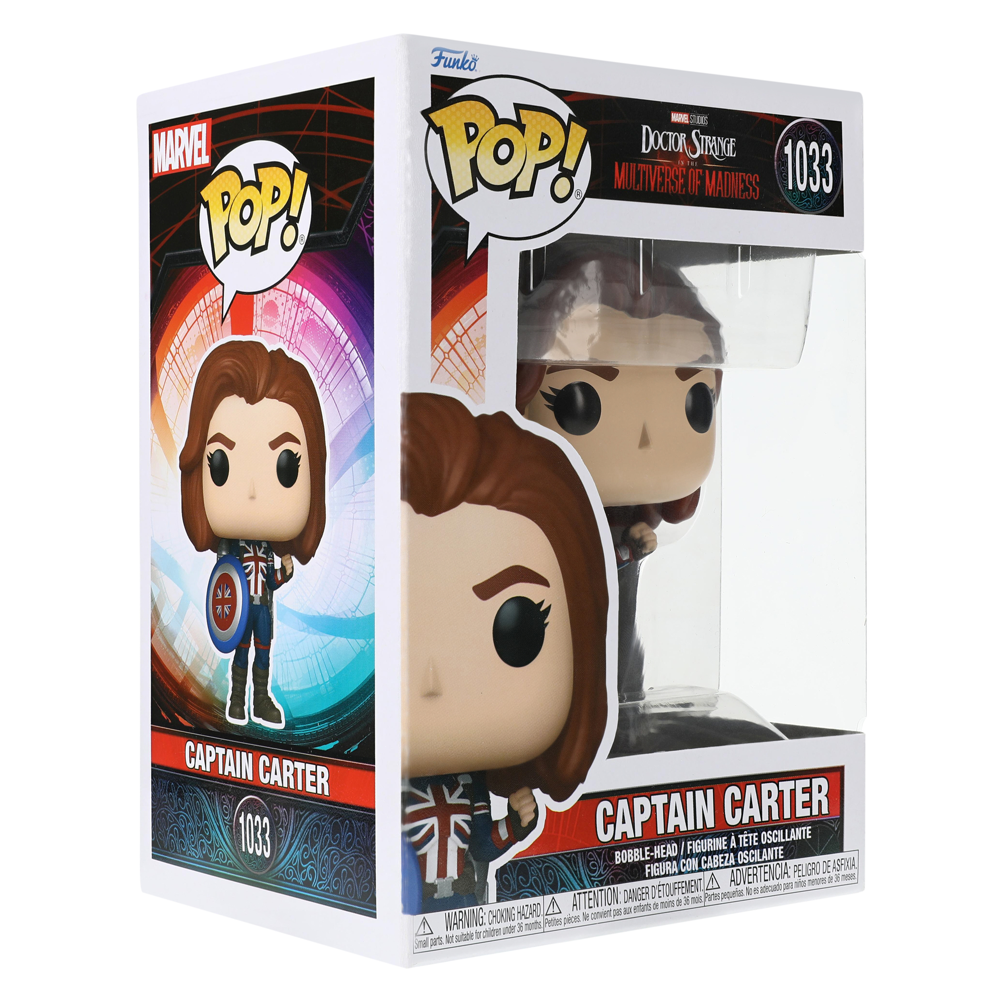 Funko Pop! Doctor Strange in The Multiverse Of Madness Captain Carter Bobble-Head