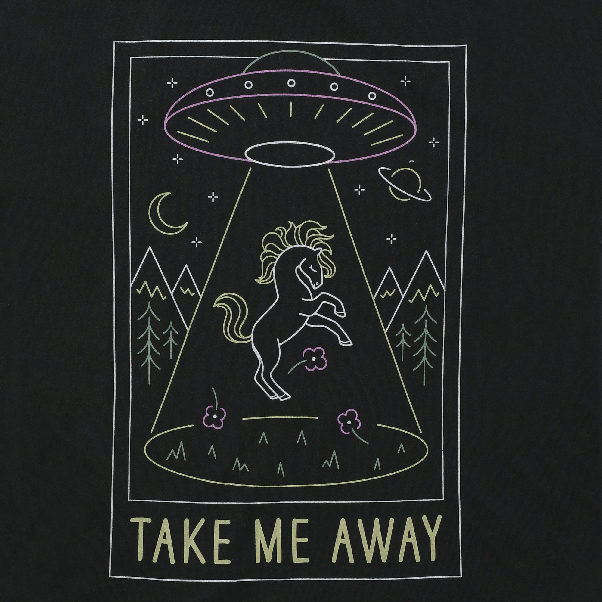 Juniors Aliens ‘Take Me Away’ Graphic Tee