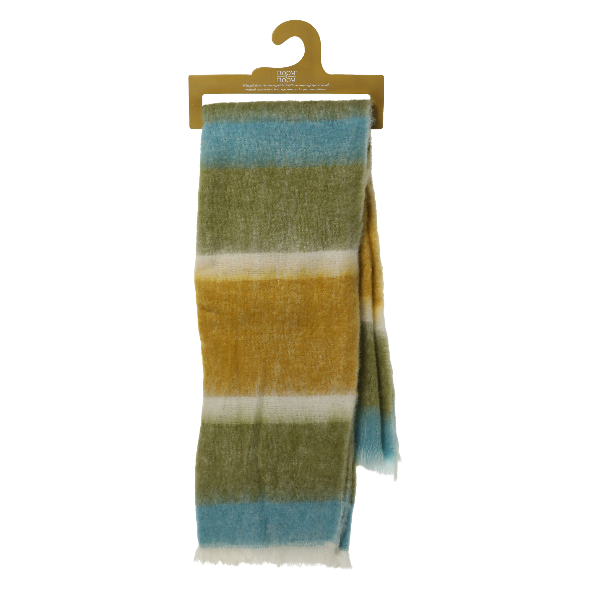 Handwoven Mohair Wool Throw Blanket 50in x 60in