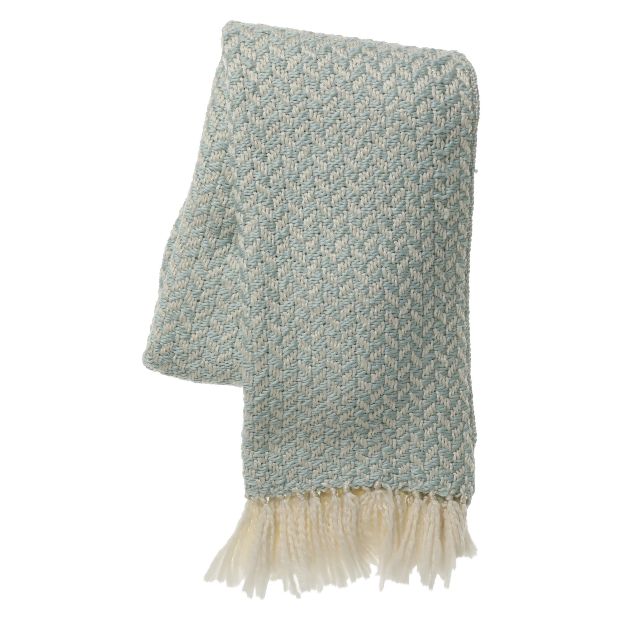 Handwoven Herringbone Throw Blanket 40in x 50in