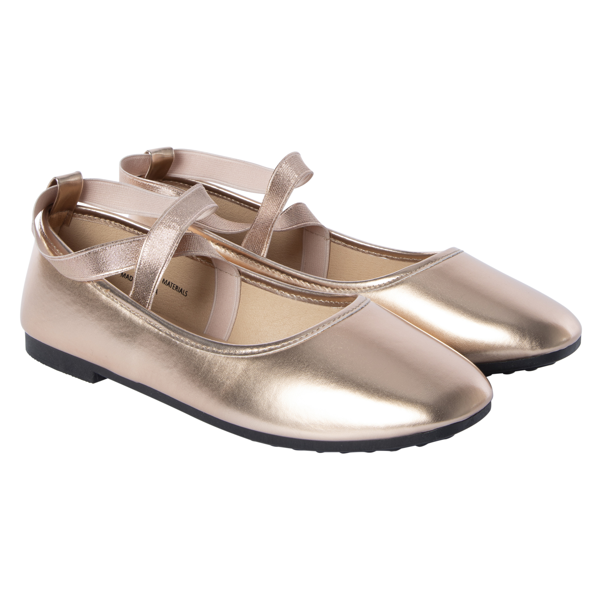 Ladies Metallic Ballet Flats
