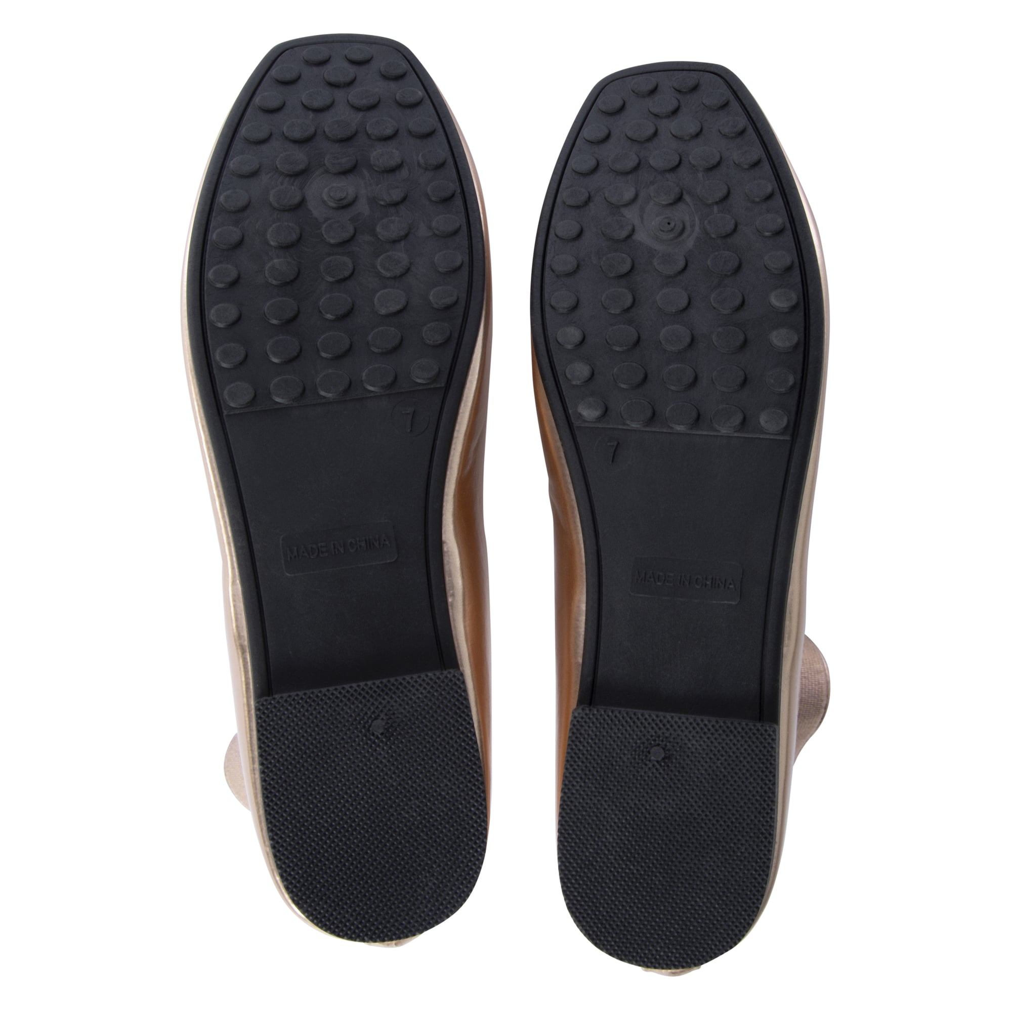 Ladies Metallic Ballet Flats
