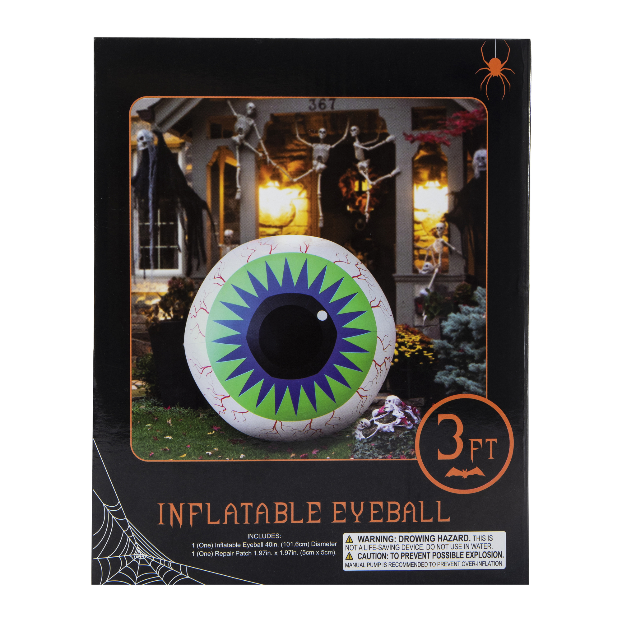 inflatable Eyeball Halloween Decoration 40in