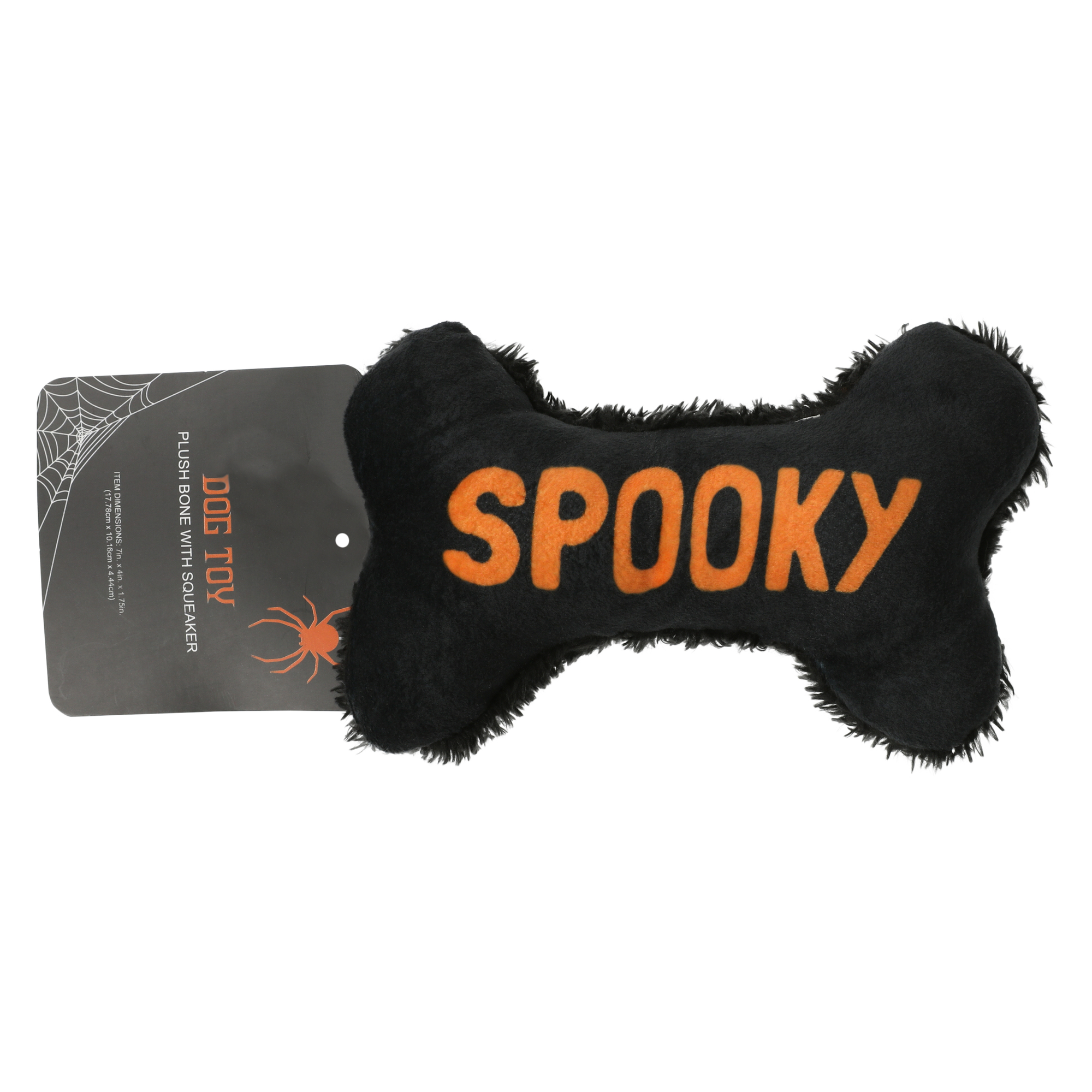 Plush Halloween Dog Bone Toy