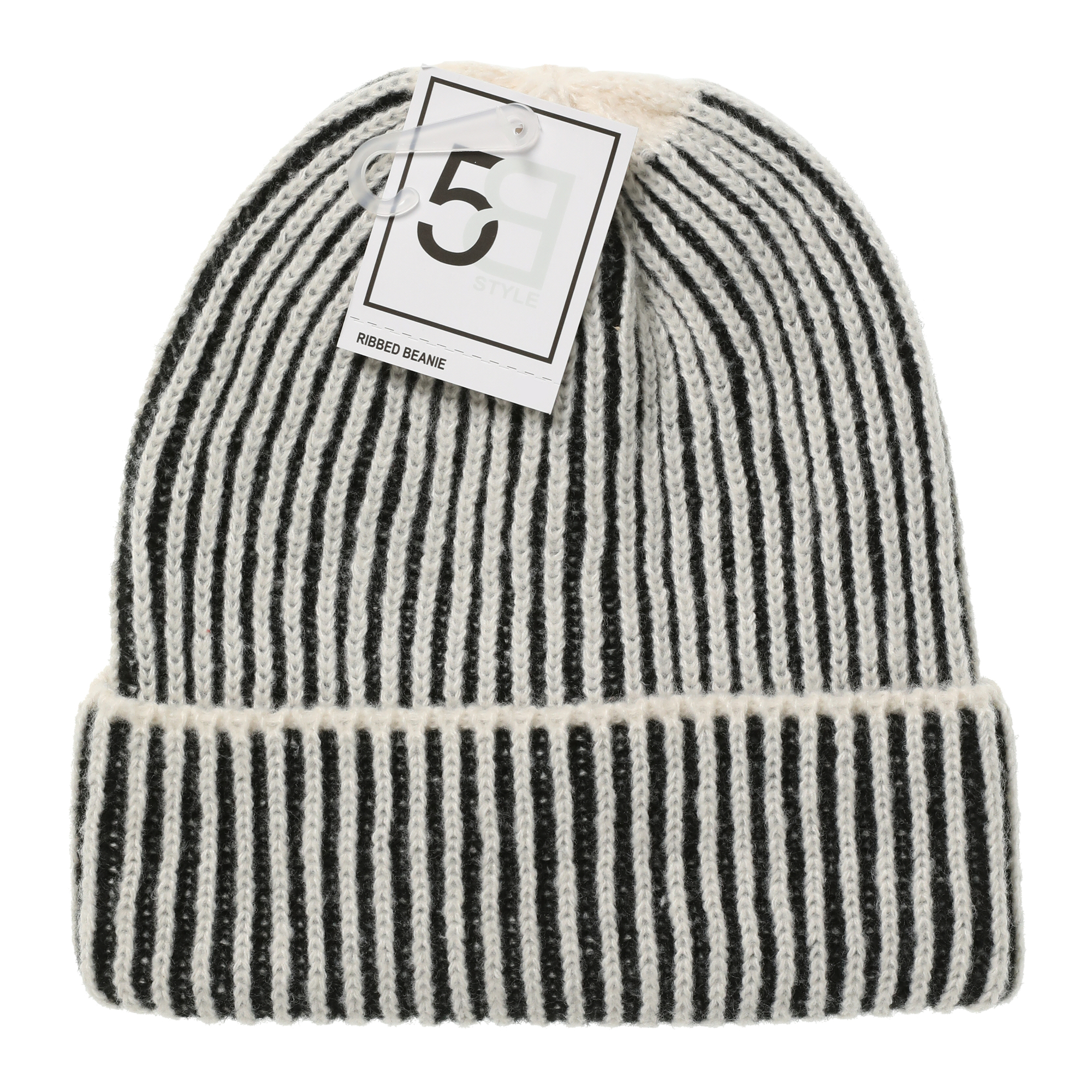 Brioche Ribbed Knit Beanie