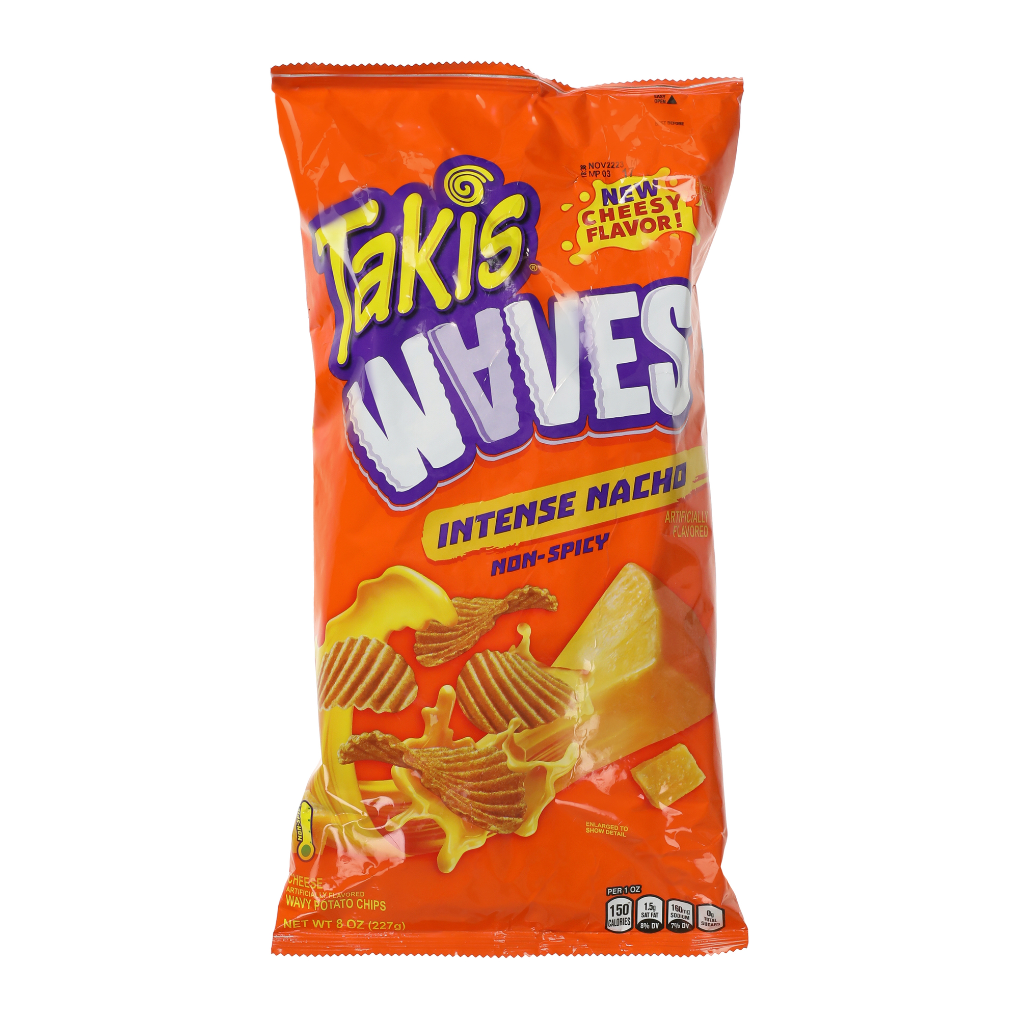 Takis® Waves intense Nacho Non-Spicy Potato Chips 8oz