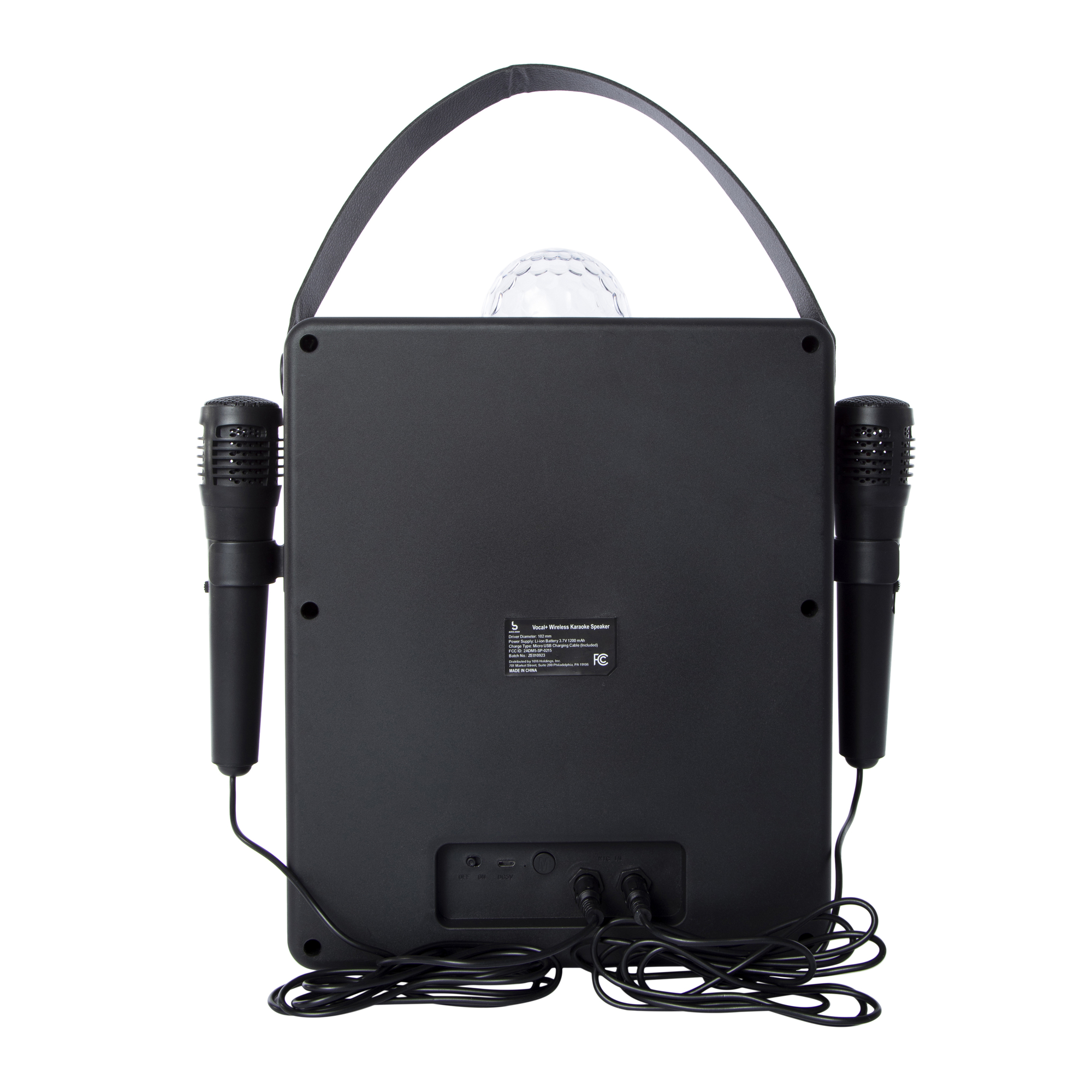 LED Bluetooth® Wireless Karaoke Speaker With 2 Microphones
