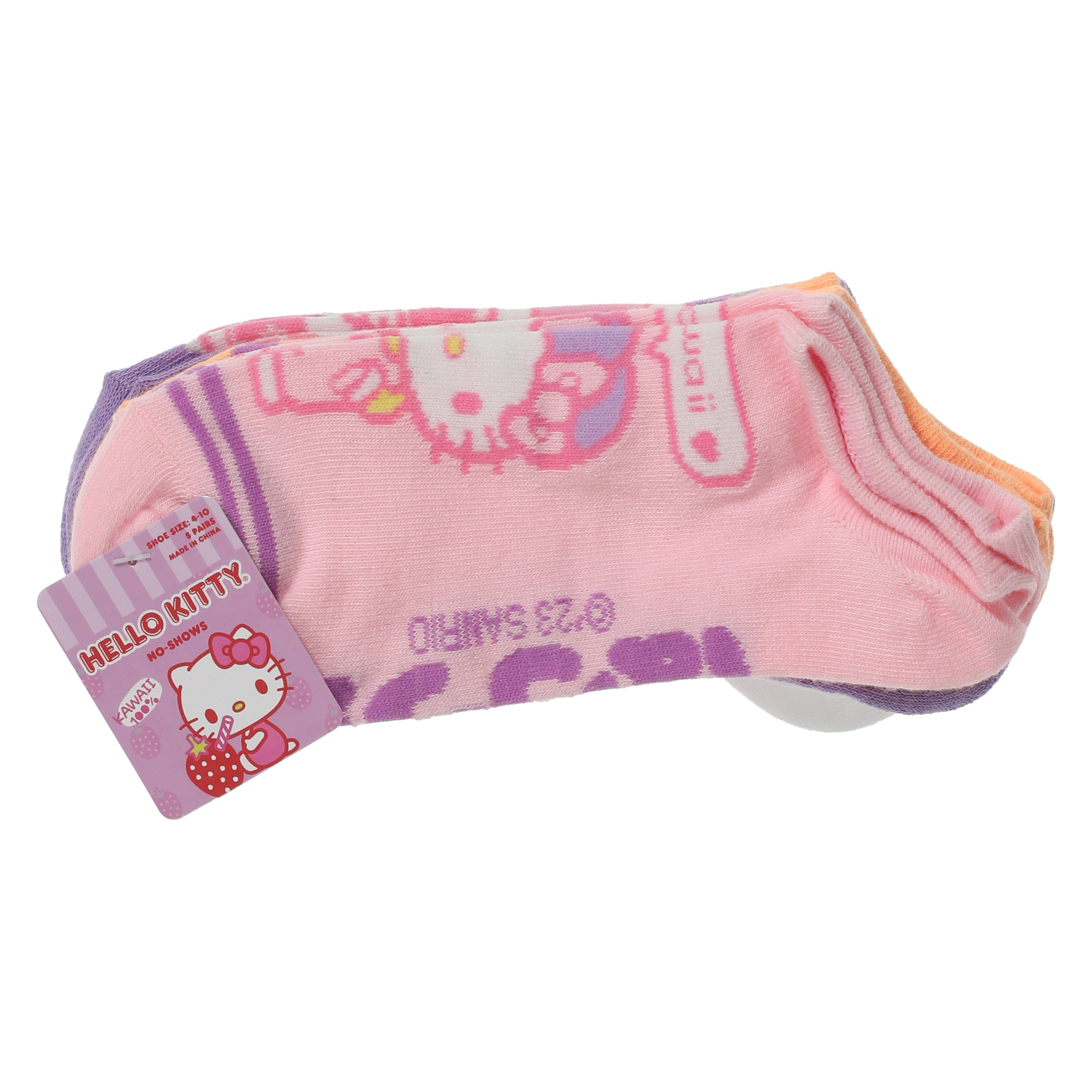 Hello Kitty® Ladies No-Show 5-Pack - Kawaii