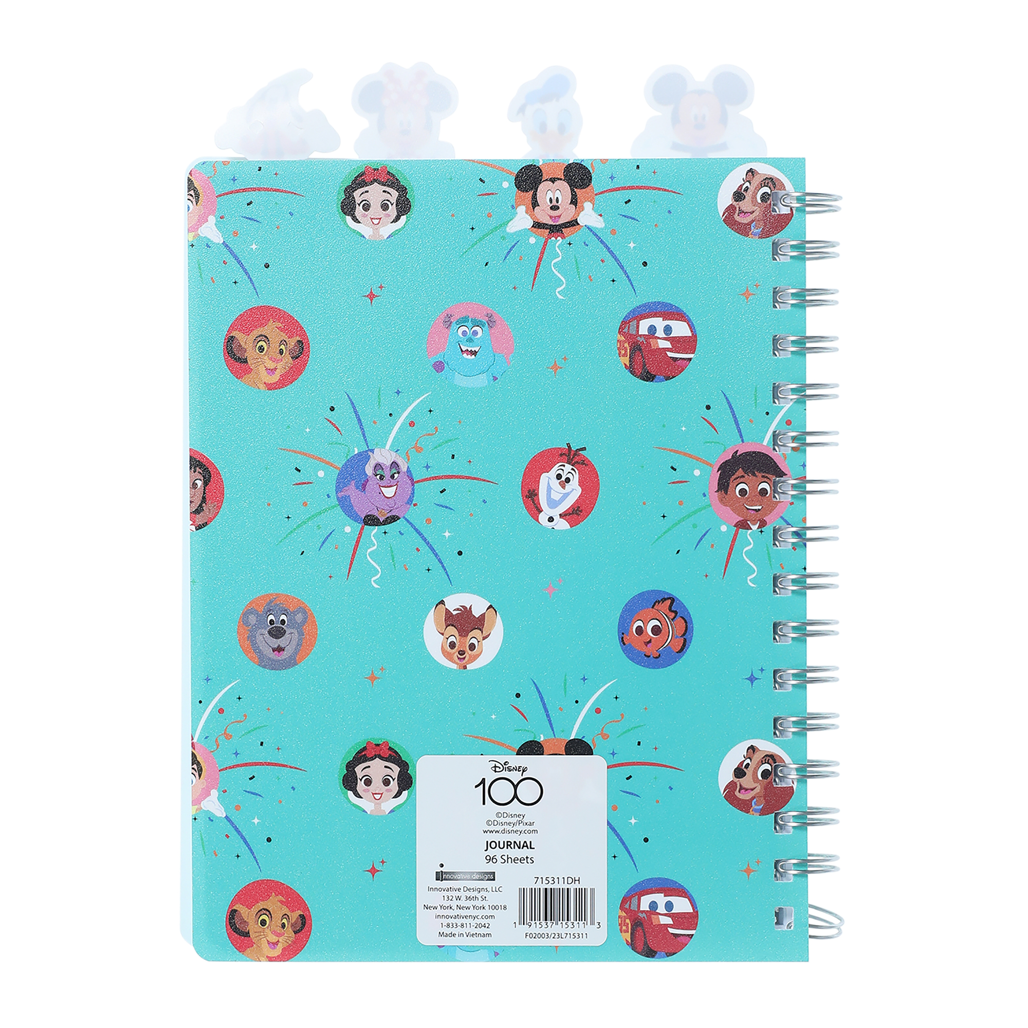 Disney 100 Years Of Wonder Tab Journal