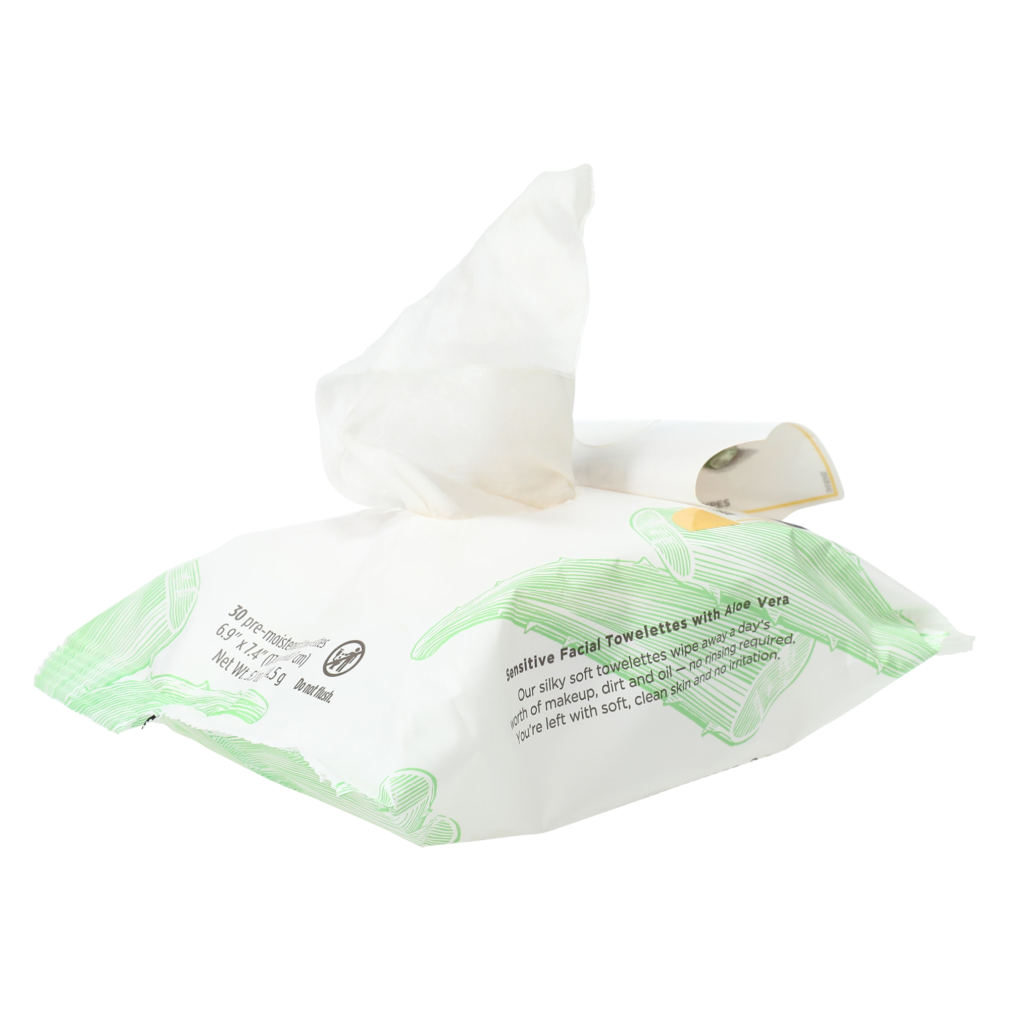 Burt’S Bees® Sensitive Facial Towelettes With Aloe Vera 30-Count