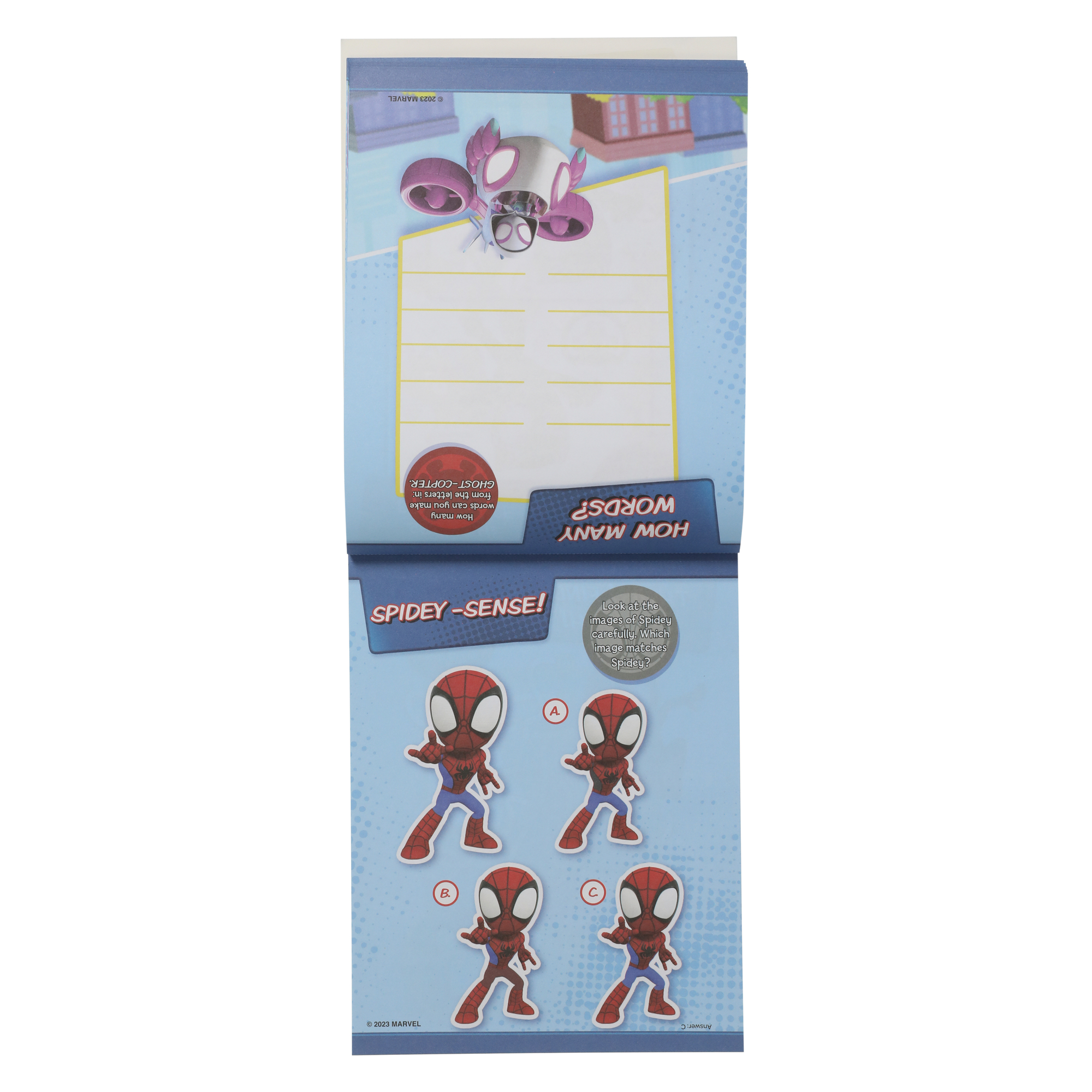 Spidey And His Amazing Friends Activity Pad With Over 30 Puffy Stickers