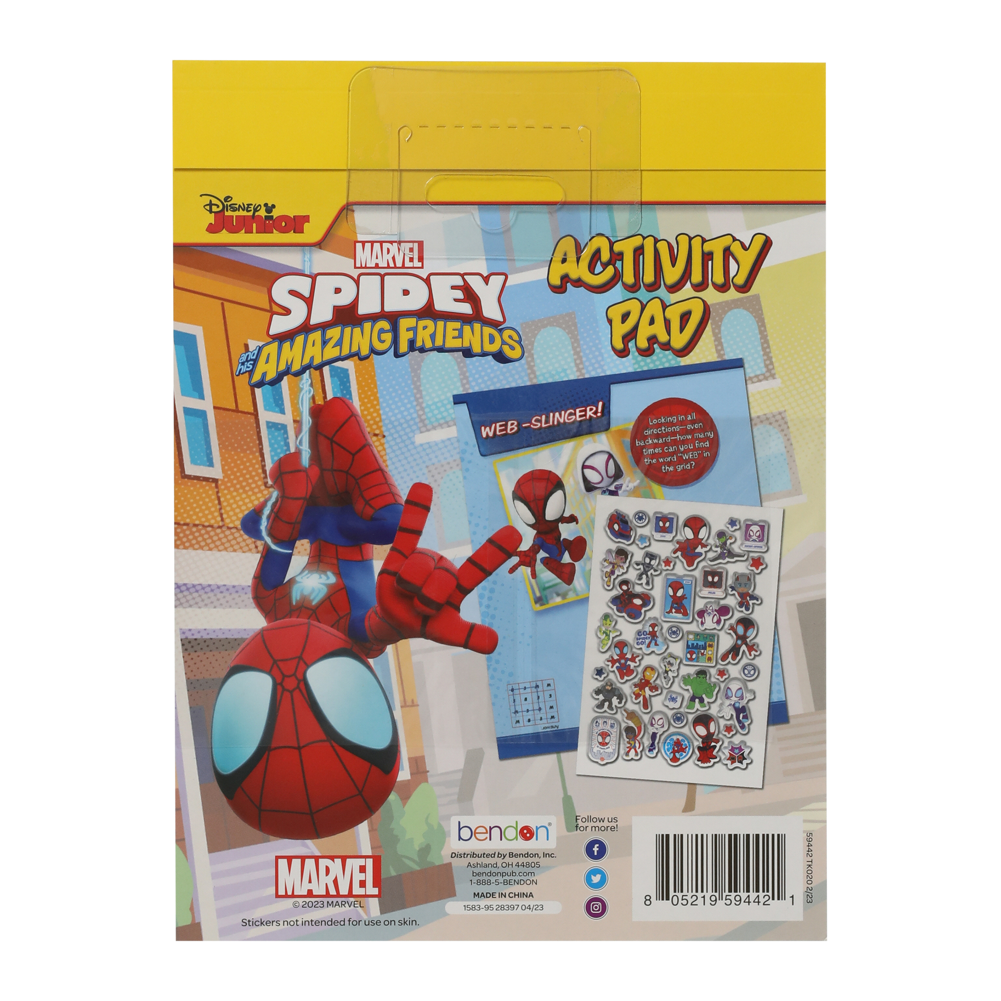 Spidey And His Amazing Friends Activity Pad With Over 30 Puffy Stickers