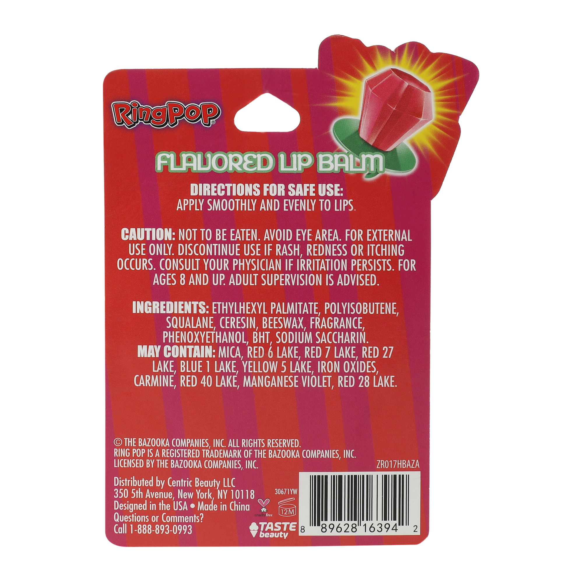 Ring Pop® Strawberry Flavored Lip Balm 0.1oz