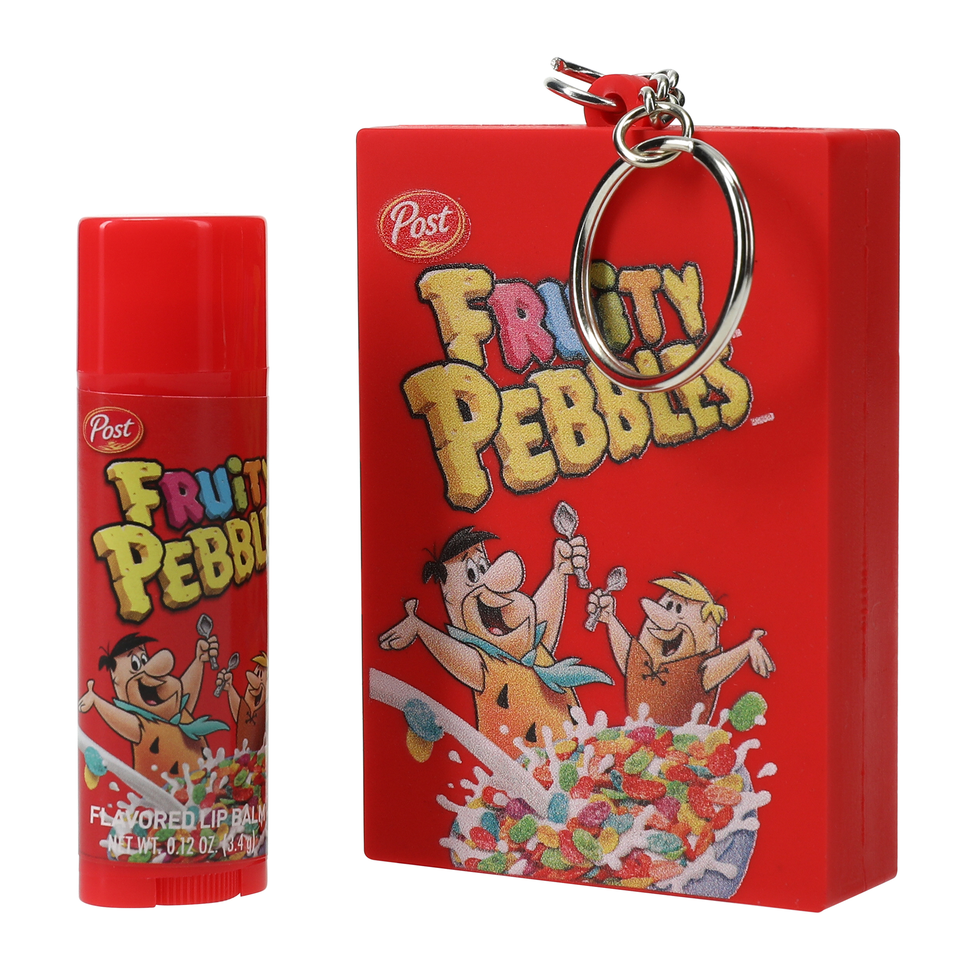 Fruity Pebbles™ Flavored Lip Balm & Keychain