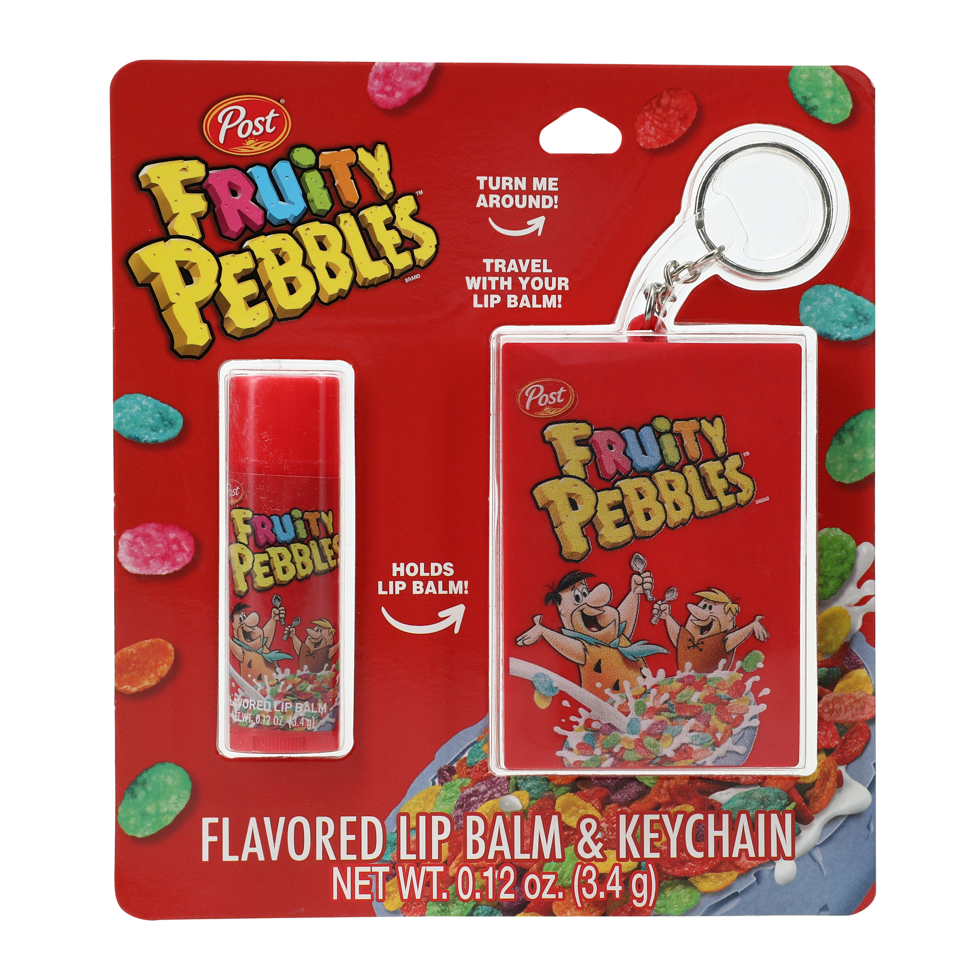 Fruity Pebbles™ Flavored Lip Balm & Keychain