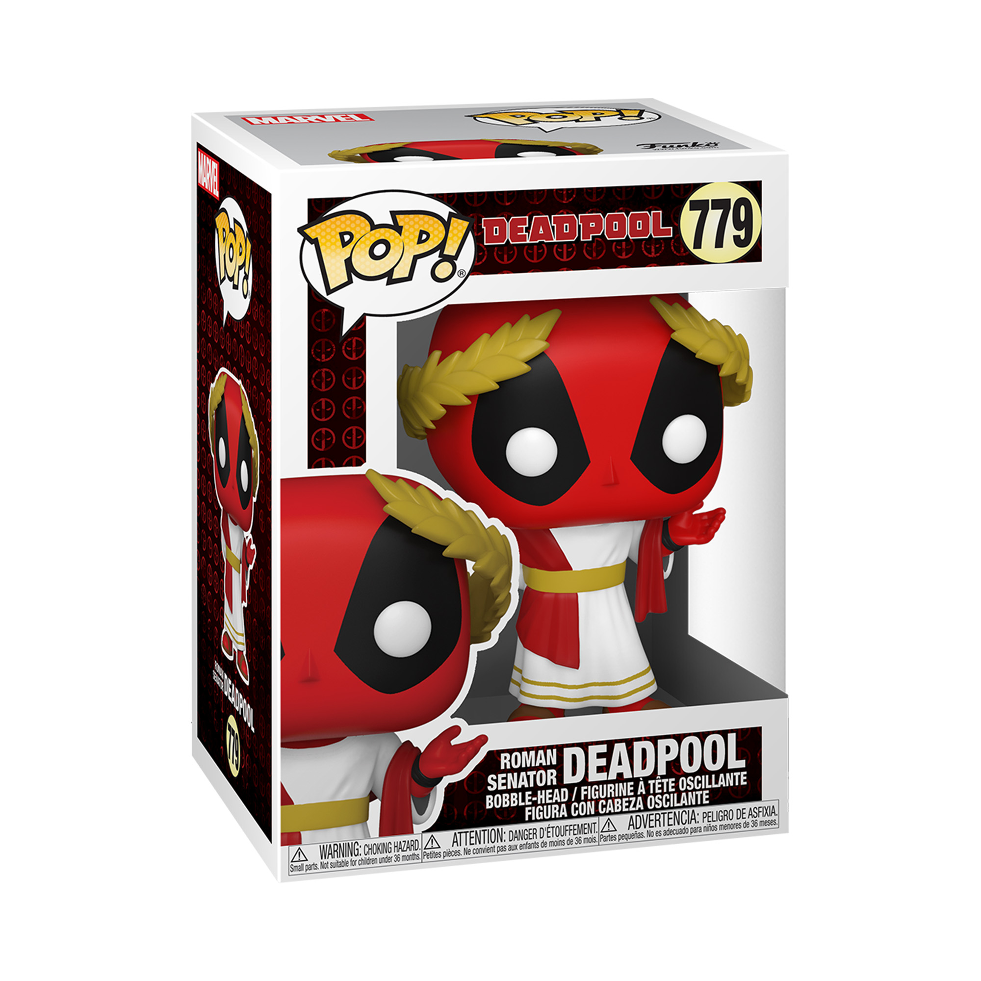 Funko Pop! Roman Senator Deadpool Bobble-Head Figure