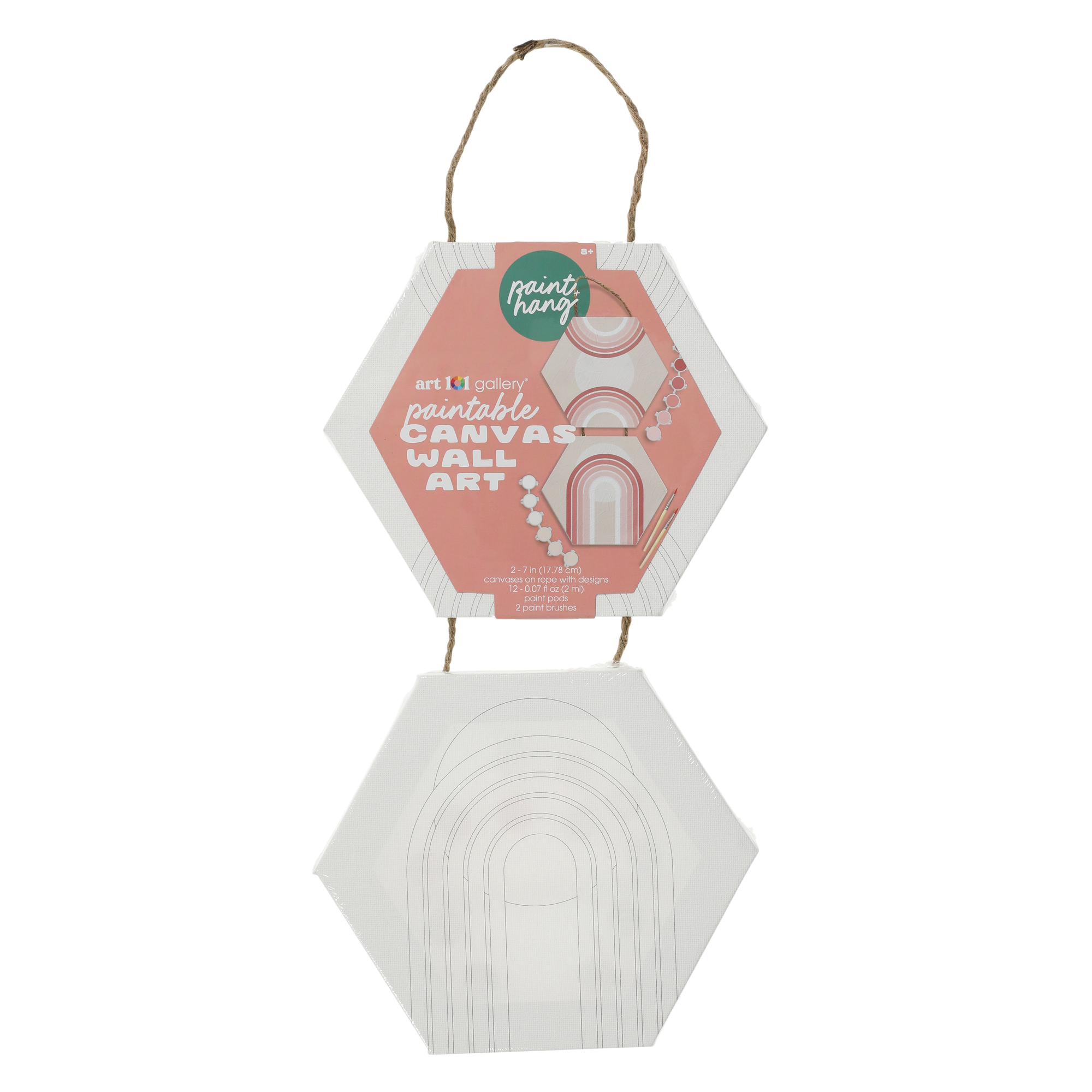 Art 101 Gallery® Paintable Canvas Wall 2-Piece Set