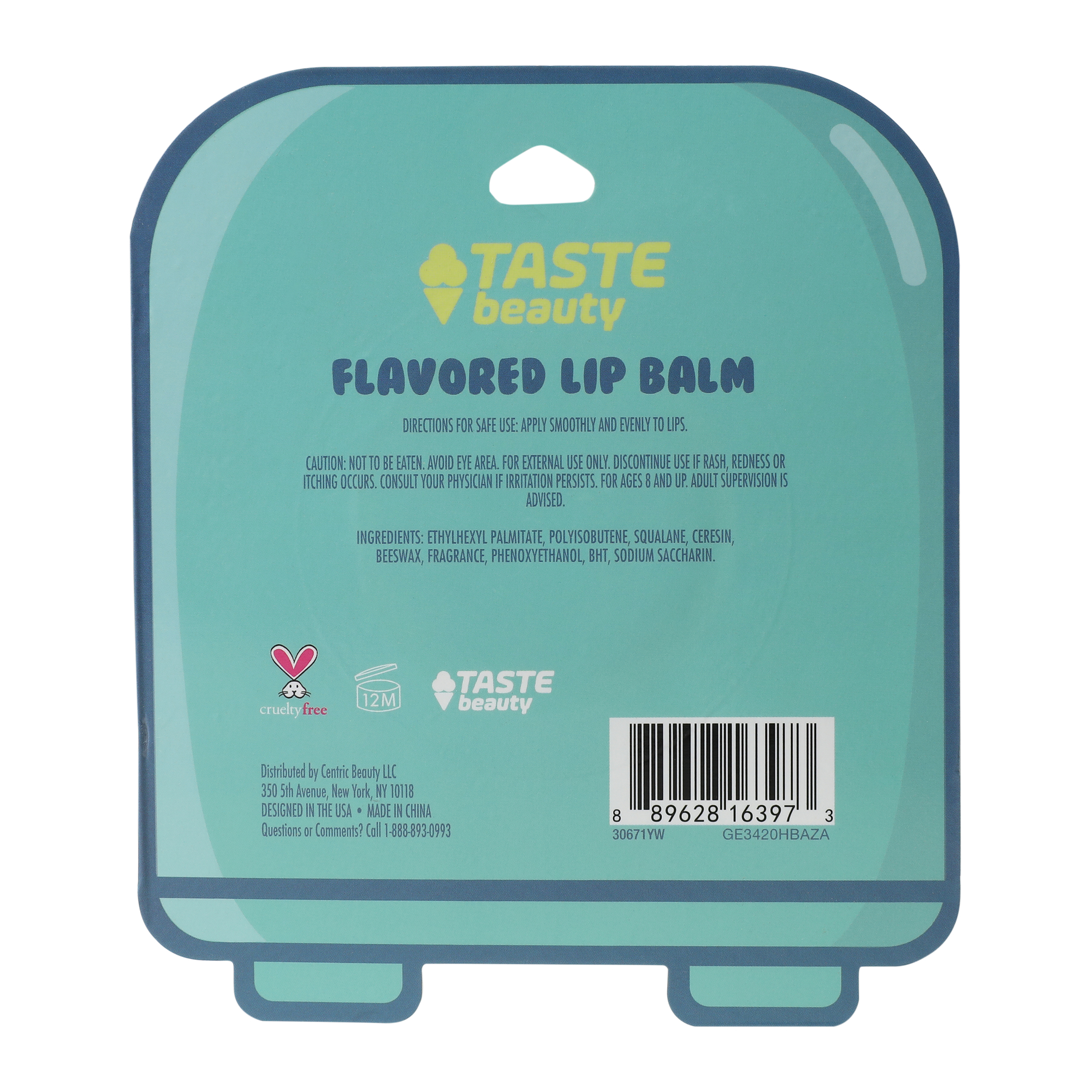 Taste Beauty® Flavored Kawaii Waffle Lip Balm 0.35oz - Maple Syrup