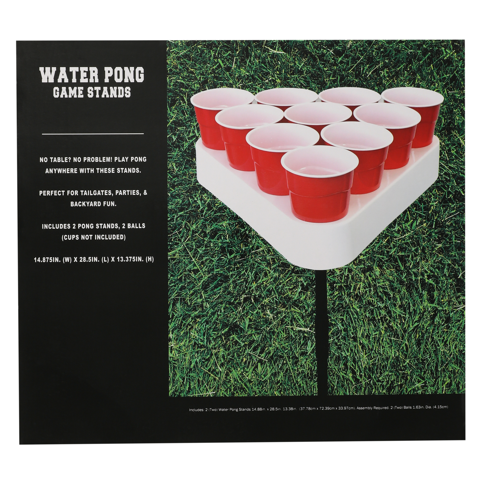 Deluxe Water Pong Game Stands Set