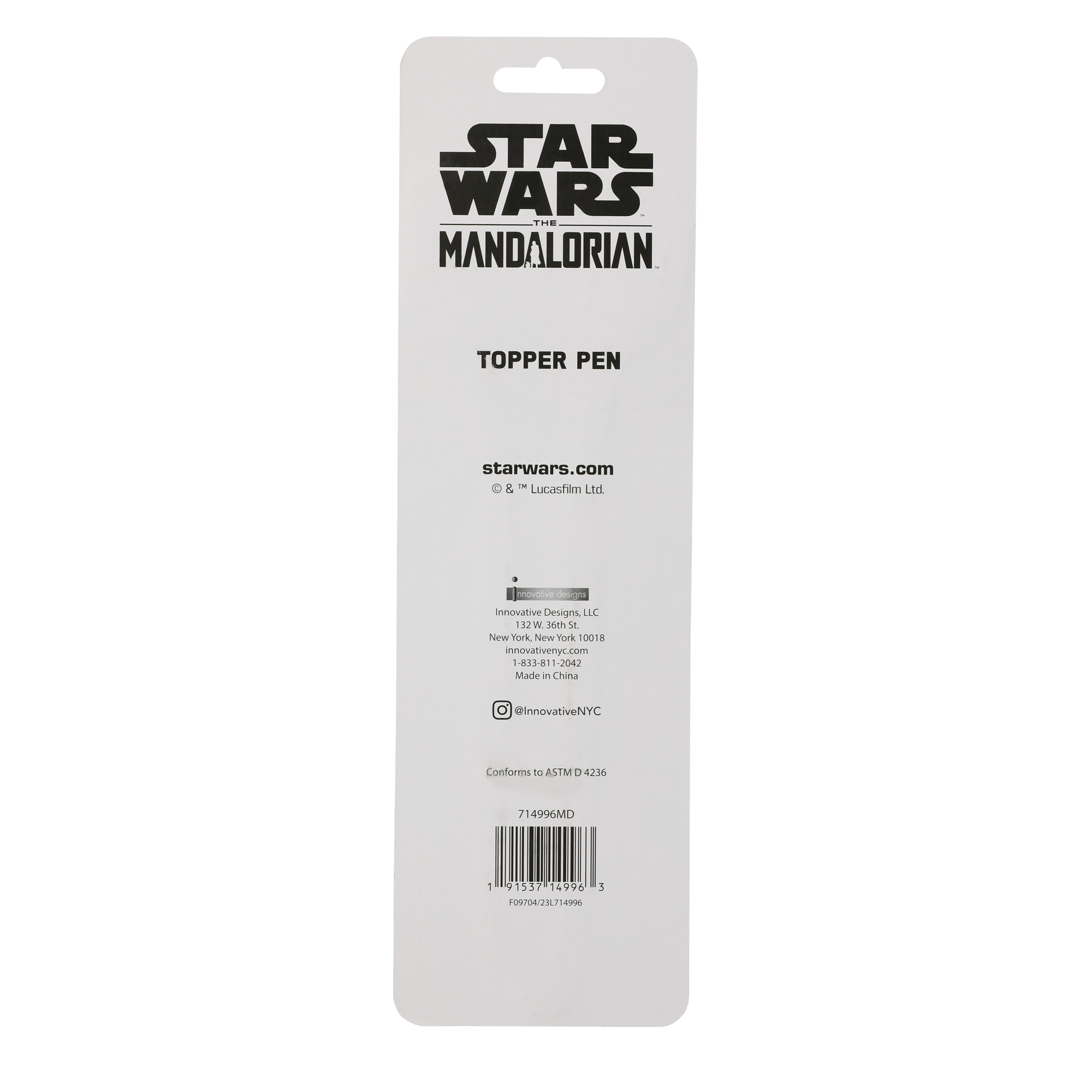 Star Wars The Mandalorian Grogu Topper Pen