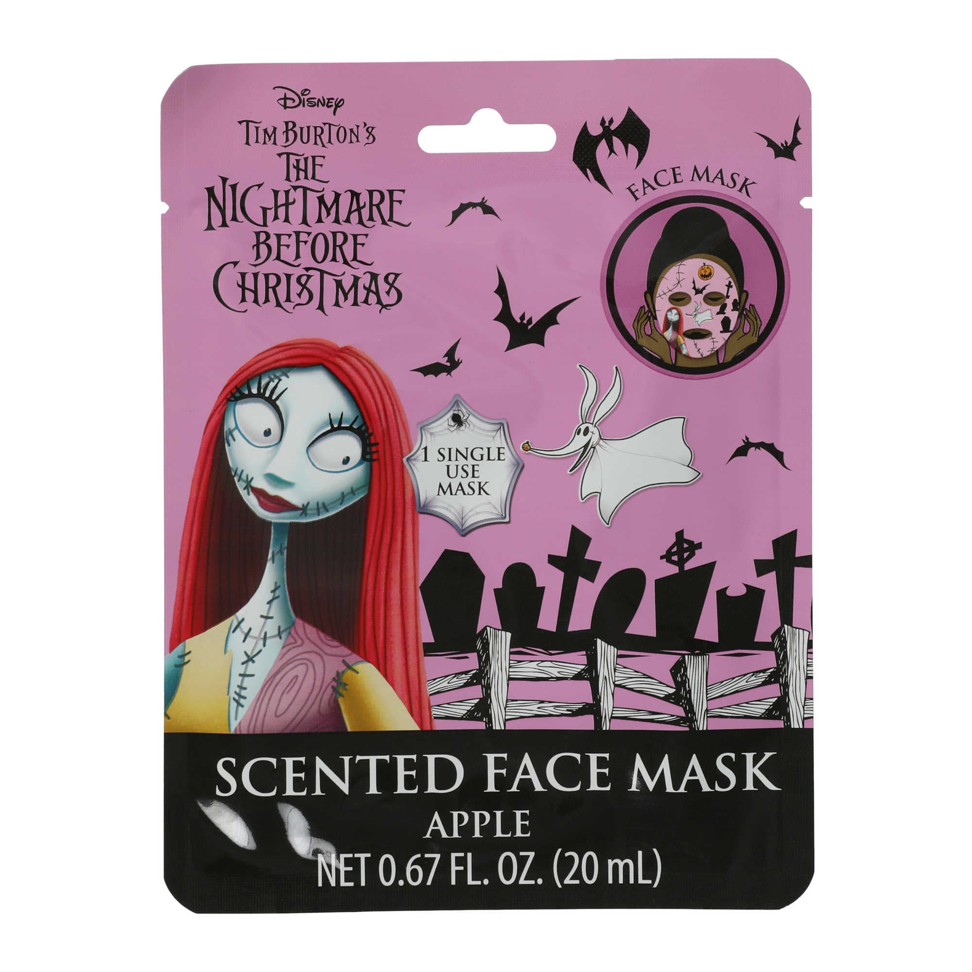 Disney Tim Burton's The Nightmare Before Christmas Scented Face Mask 0.67 Fl.oz