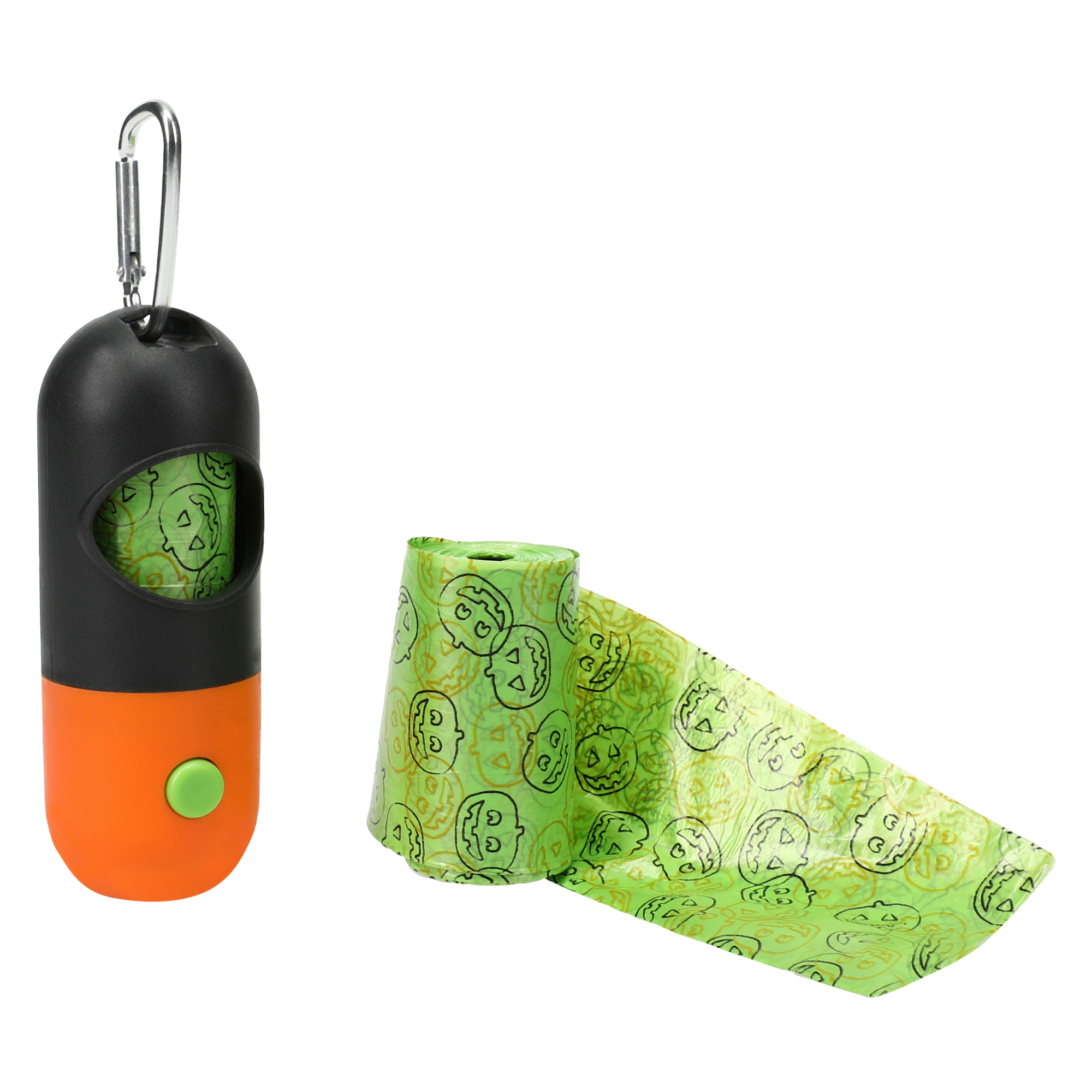 Halloween Pet Waste Bag Dispenser & LED Flashlight