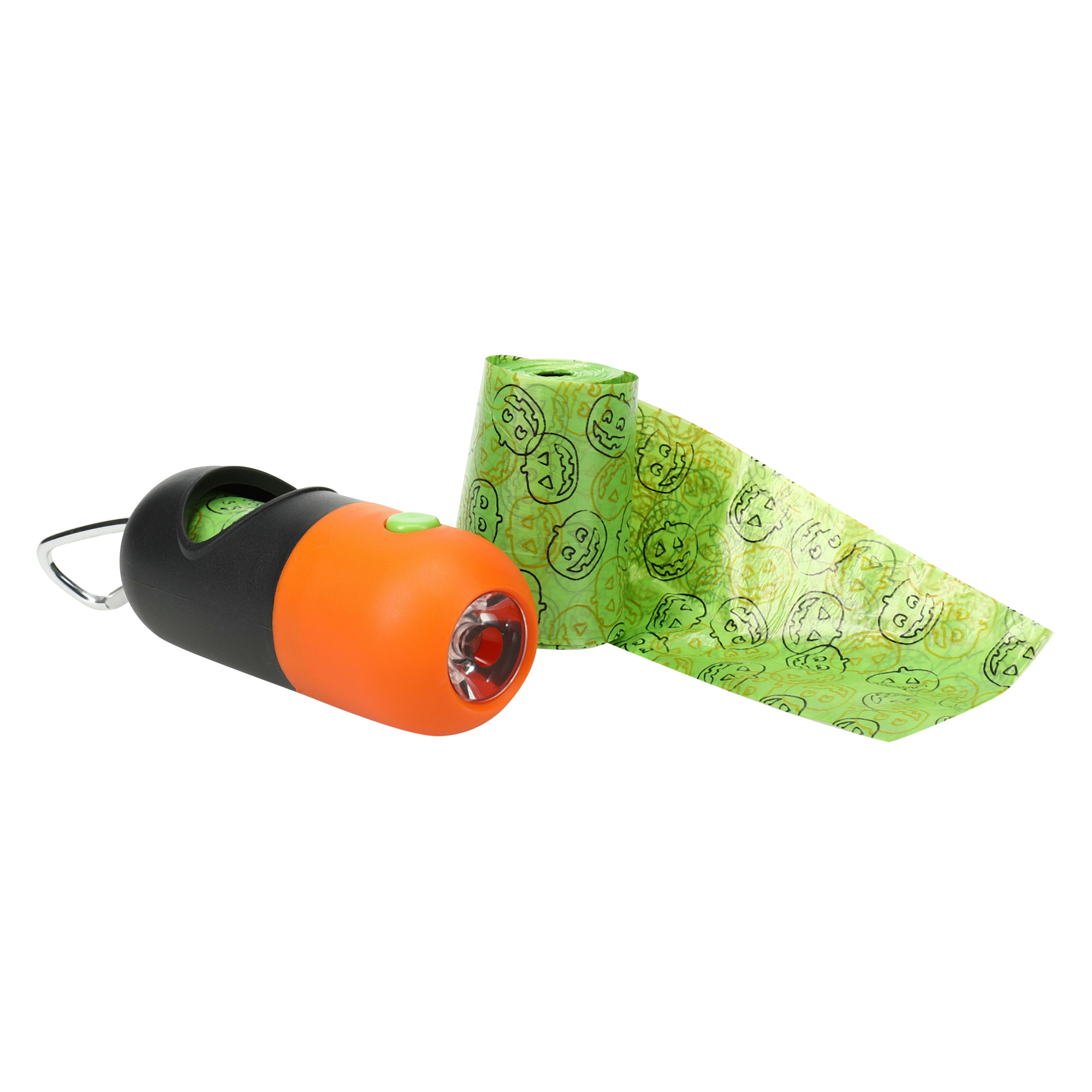 Halloween Pet Waste Bag Dispenser & LED Flashlight
