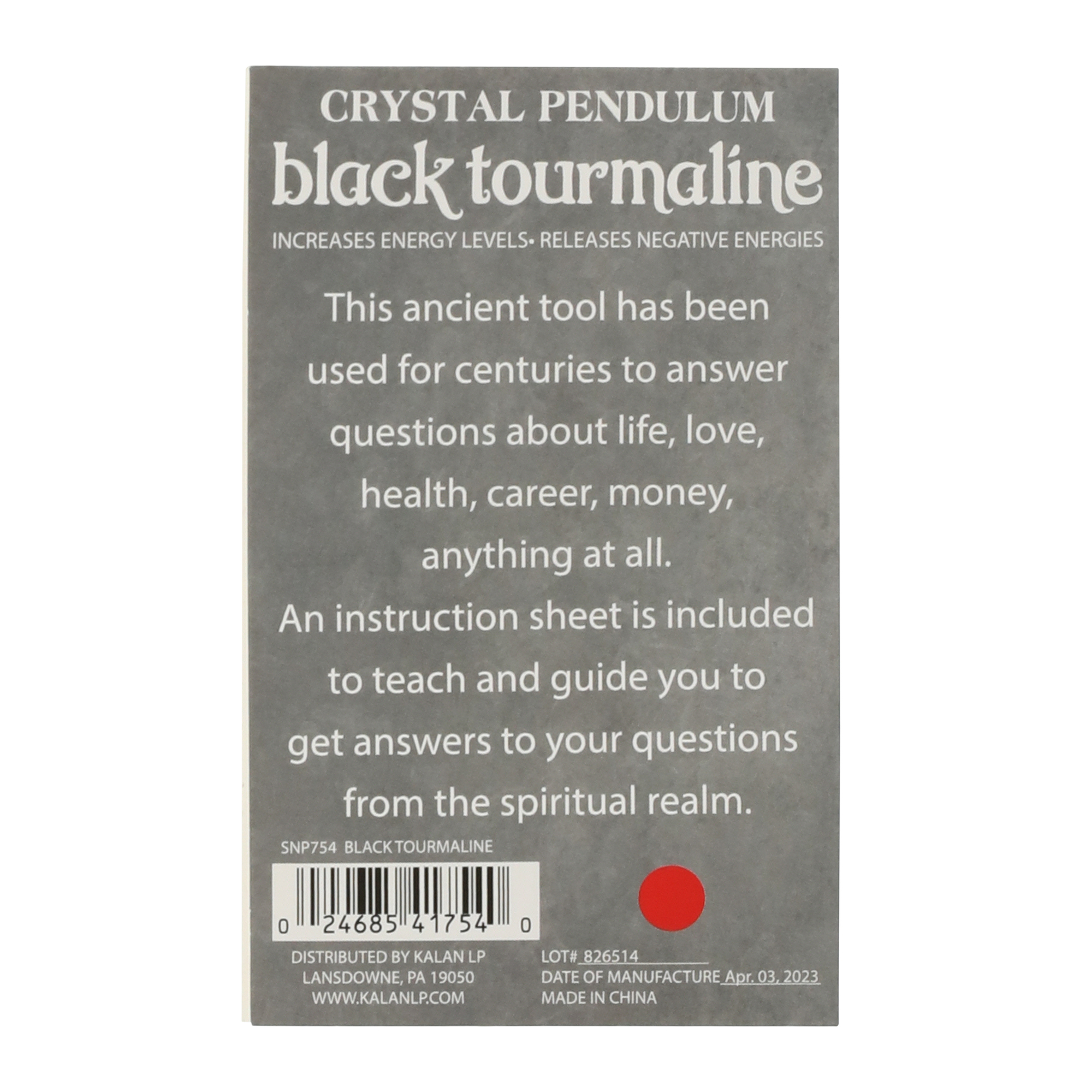 Healing Crystal Pendulum