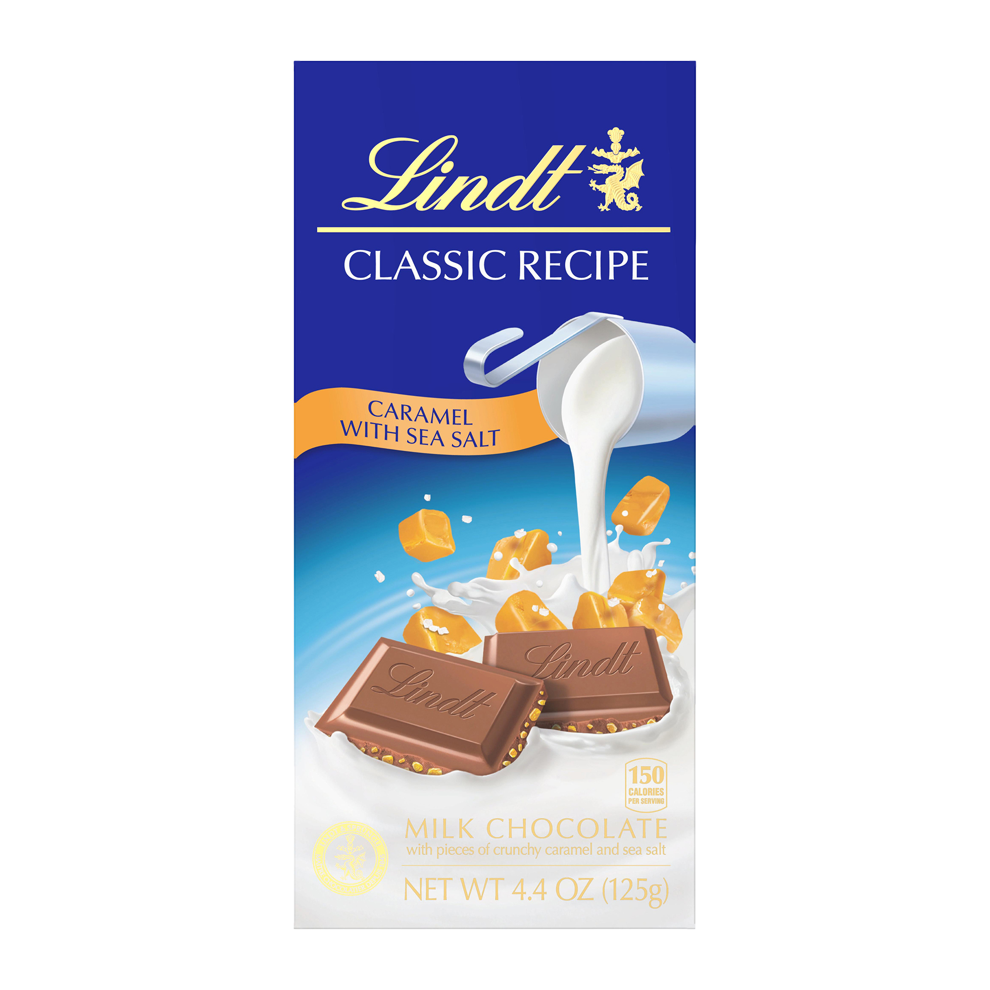 Lindt® Classic Recipe Caramel With Sea Salt Milk Chocolate Bar 4.4oz
