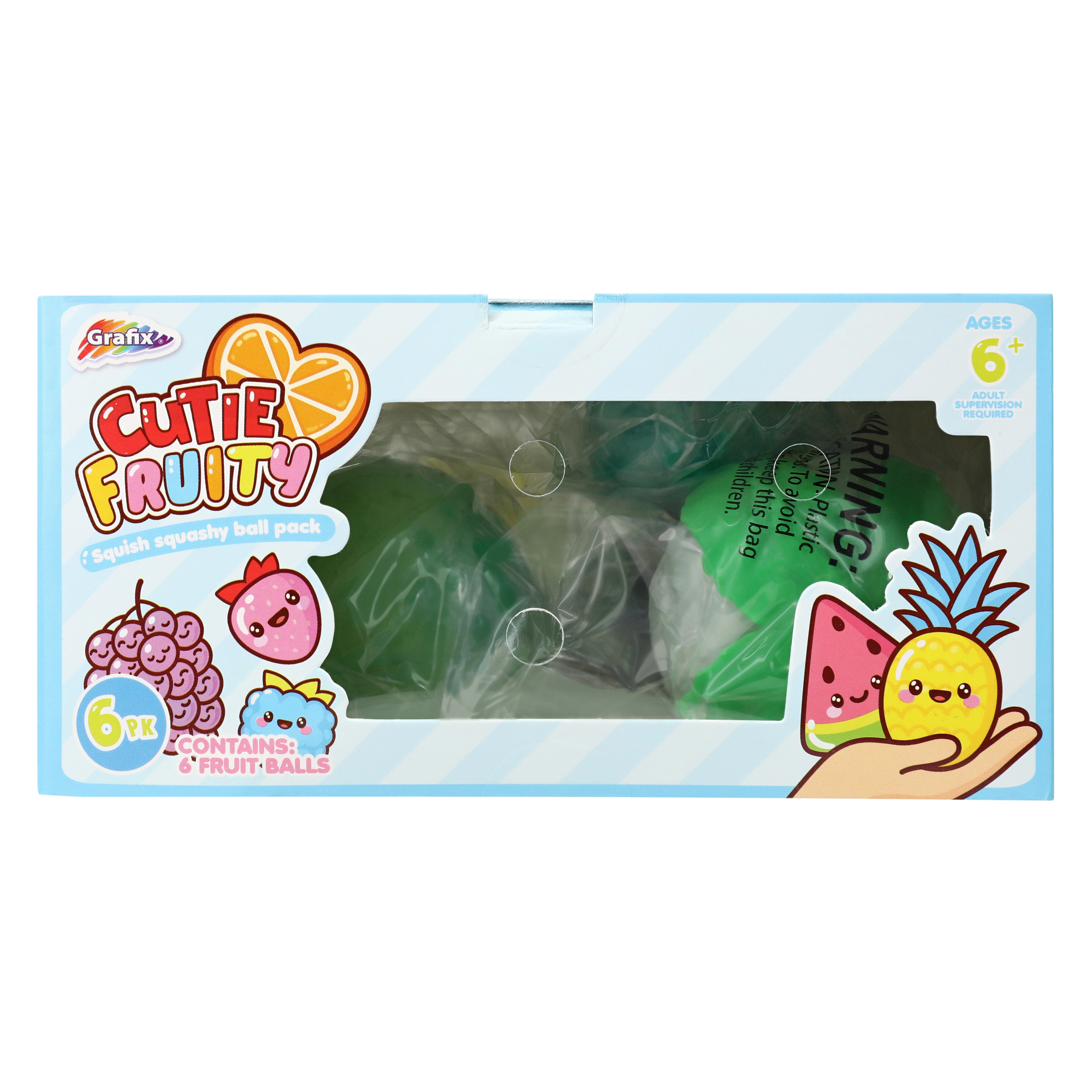 Grafix® Cutie Foodie Balls 6-Count