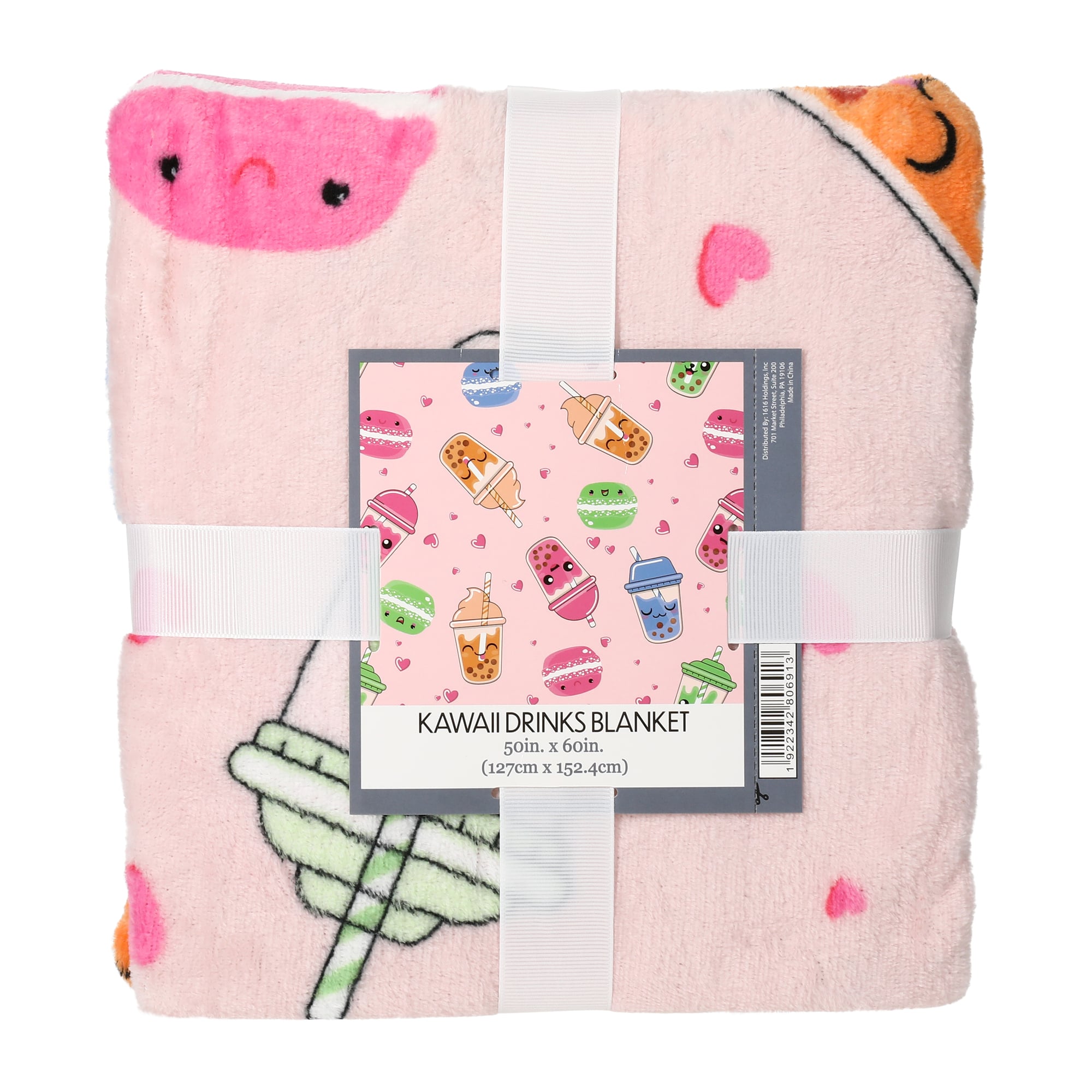 Kawaii Animals Print Plush Blanket