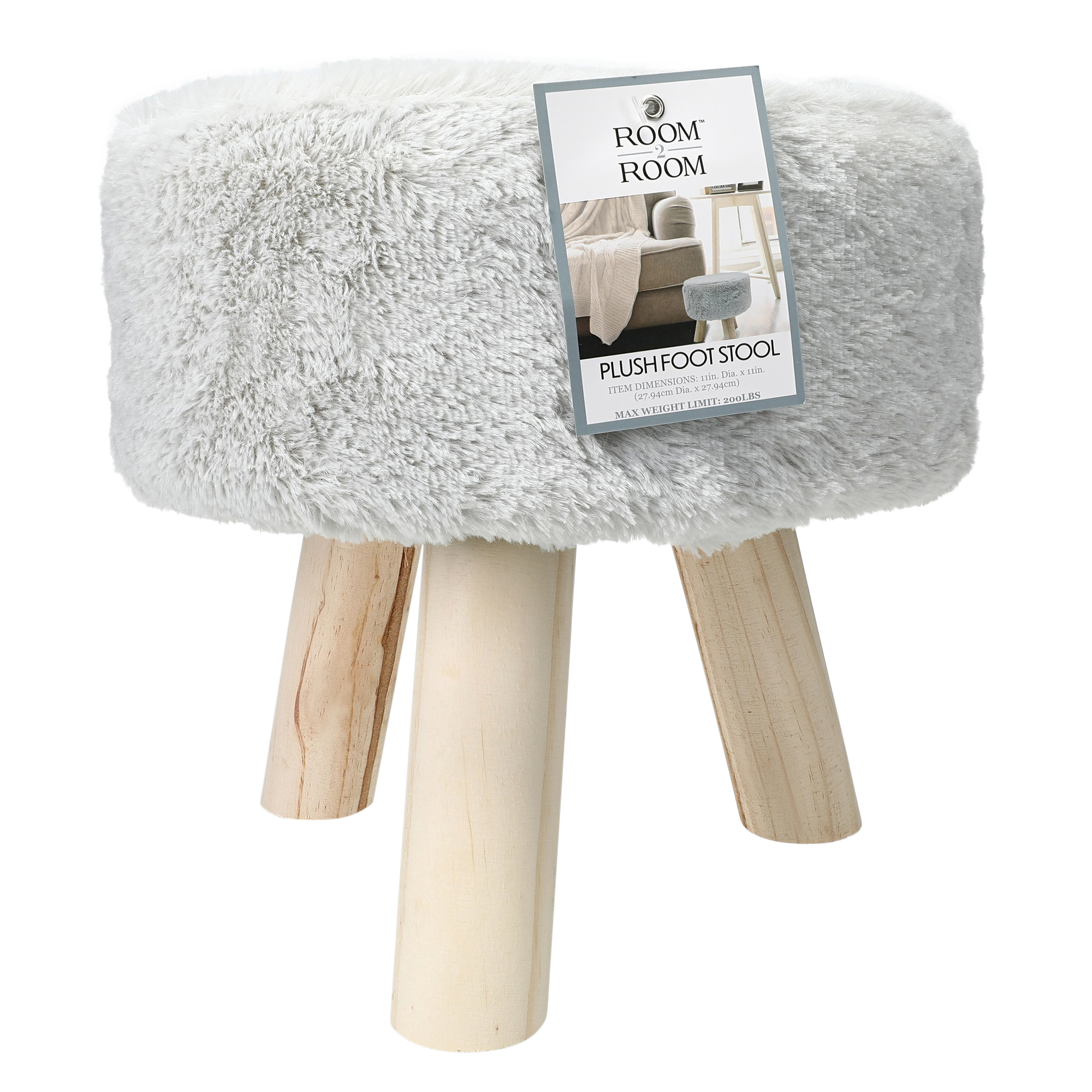 Plush Foot Stool 11in