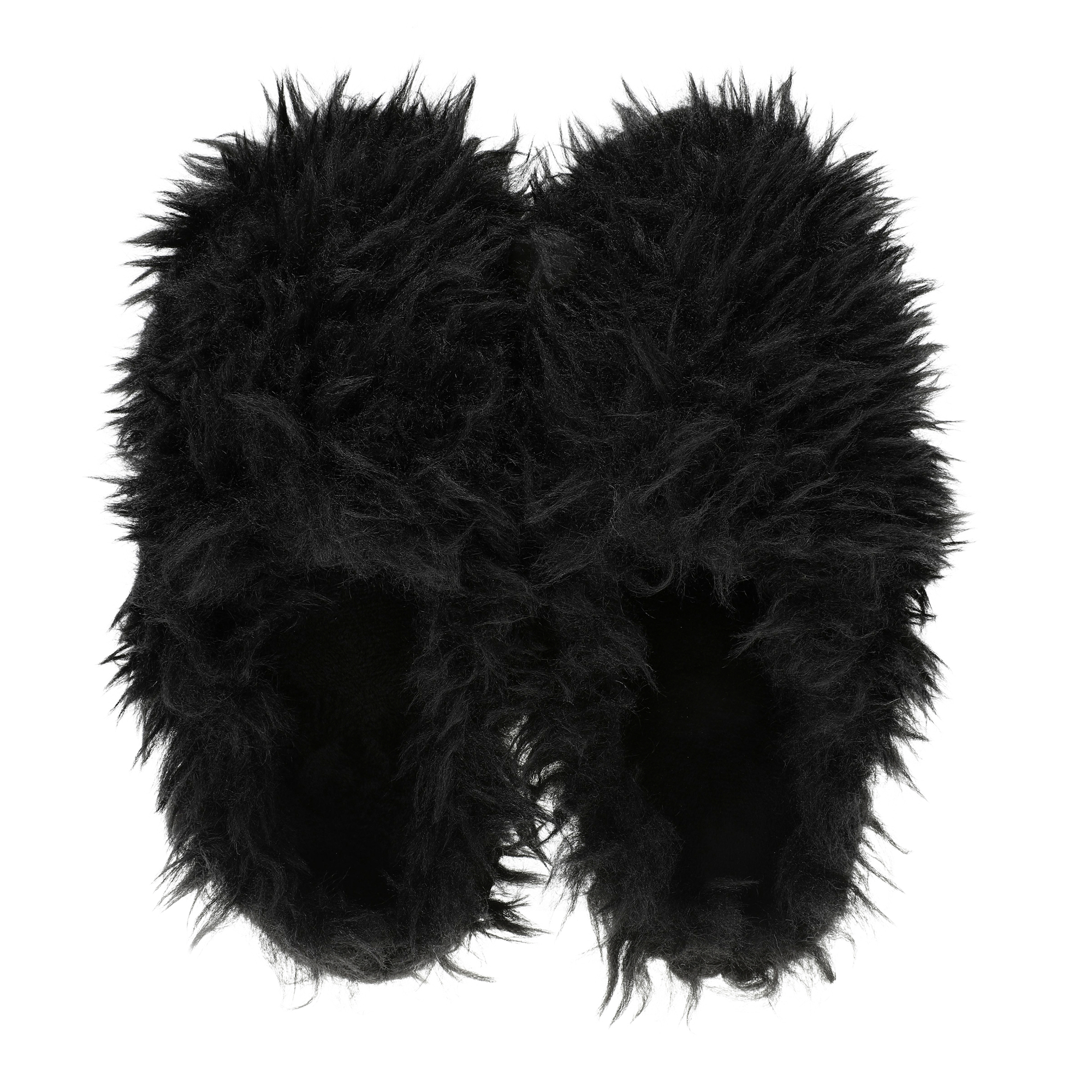 Ladies Faux Fur Fuzzy Slippers