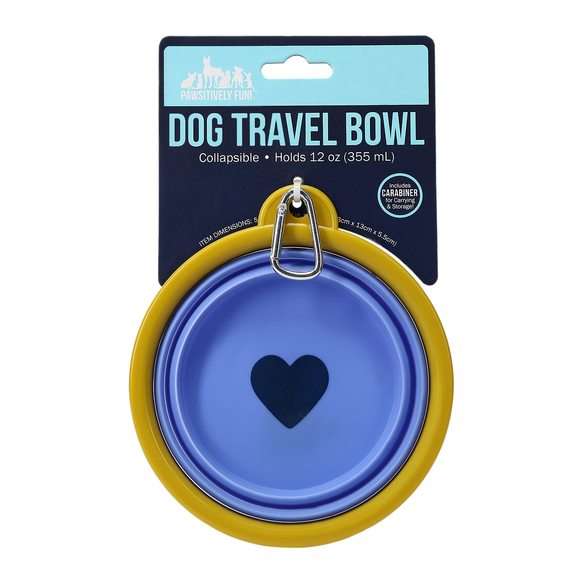 Collapsible Dog Travel Bowl 12oz