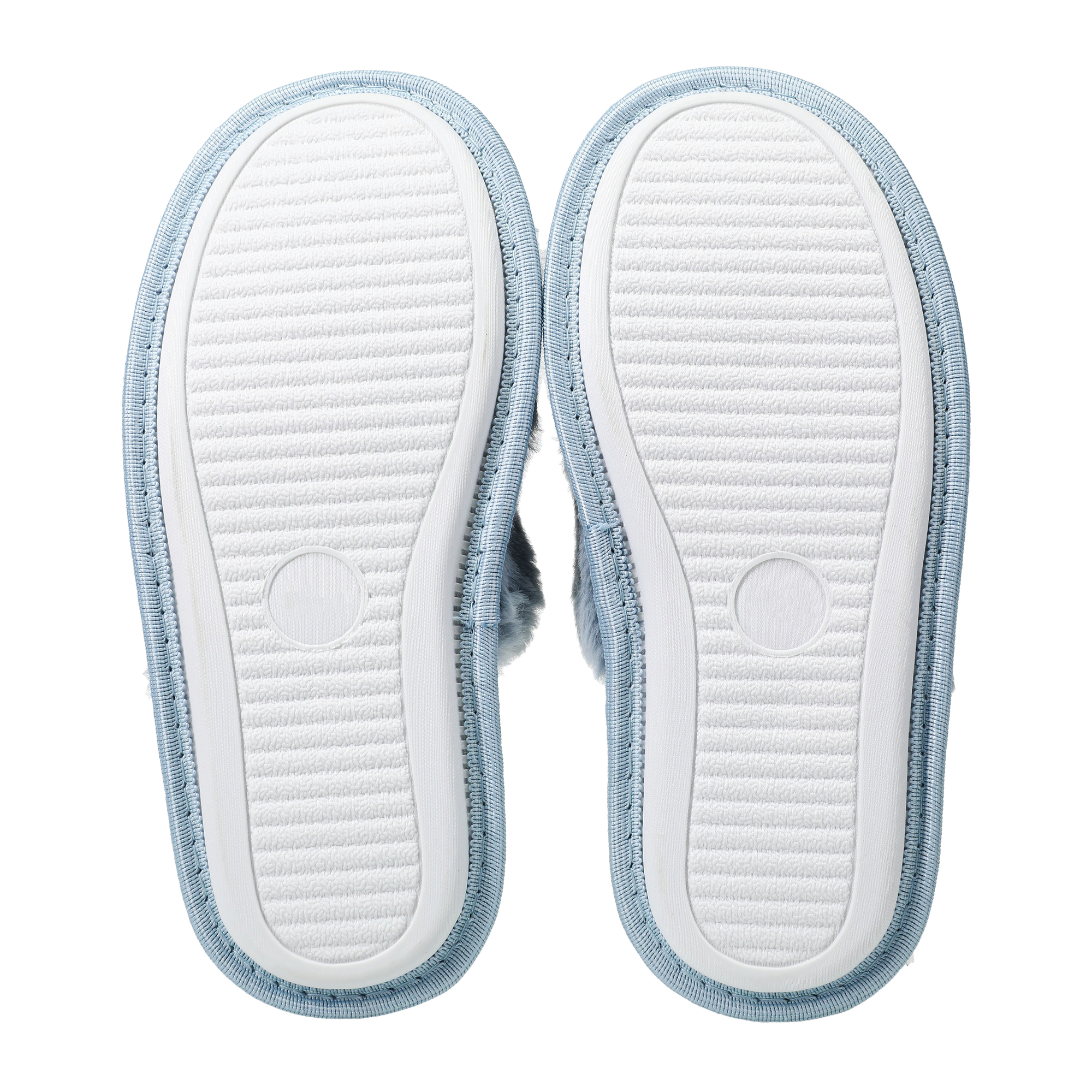 Ladies Fuzzy Scuff Slippers