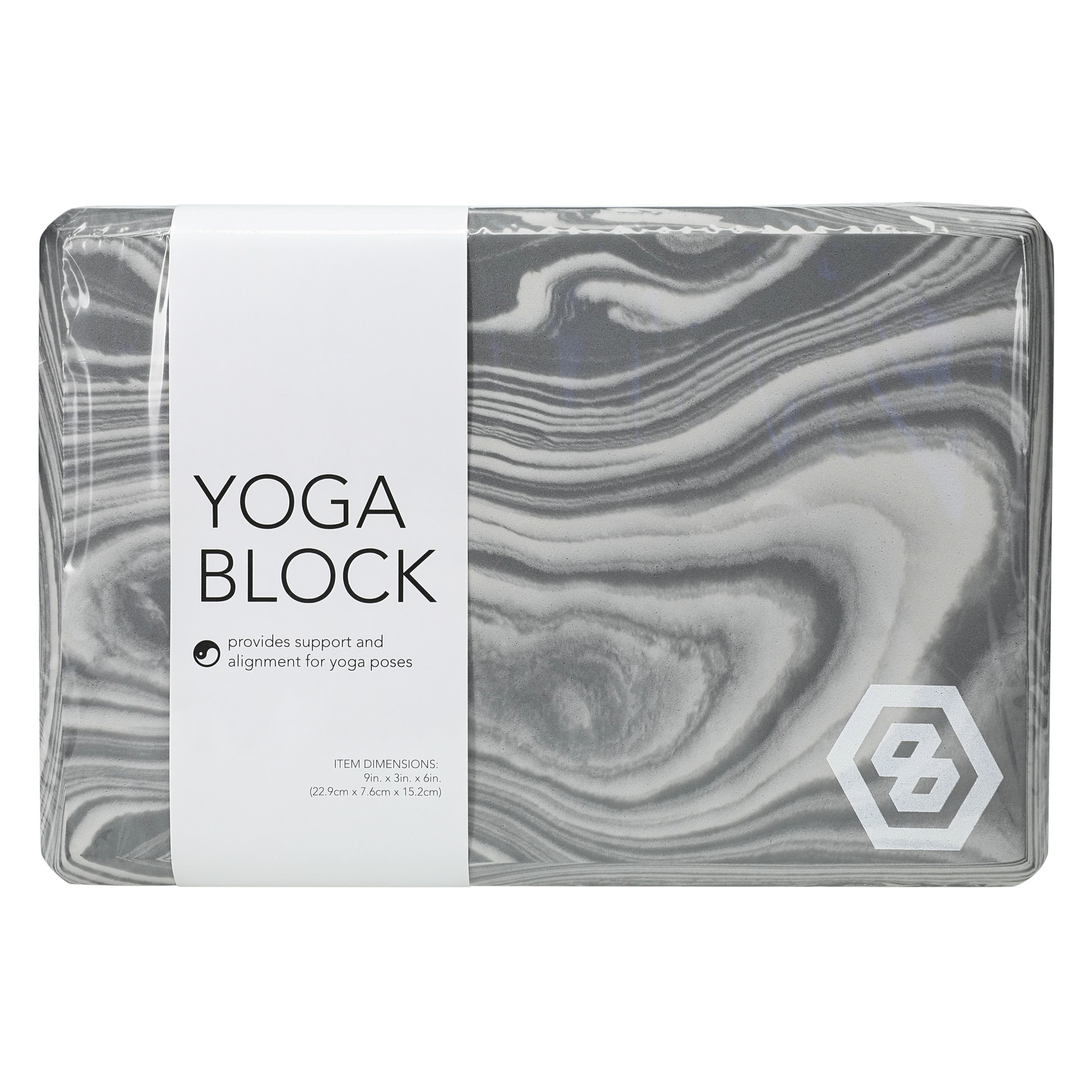 Series-8 Fitness™ Marble Print Yoga Block