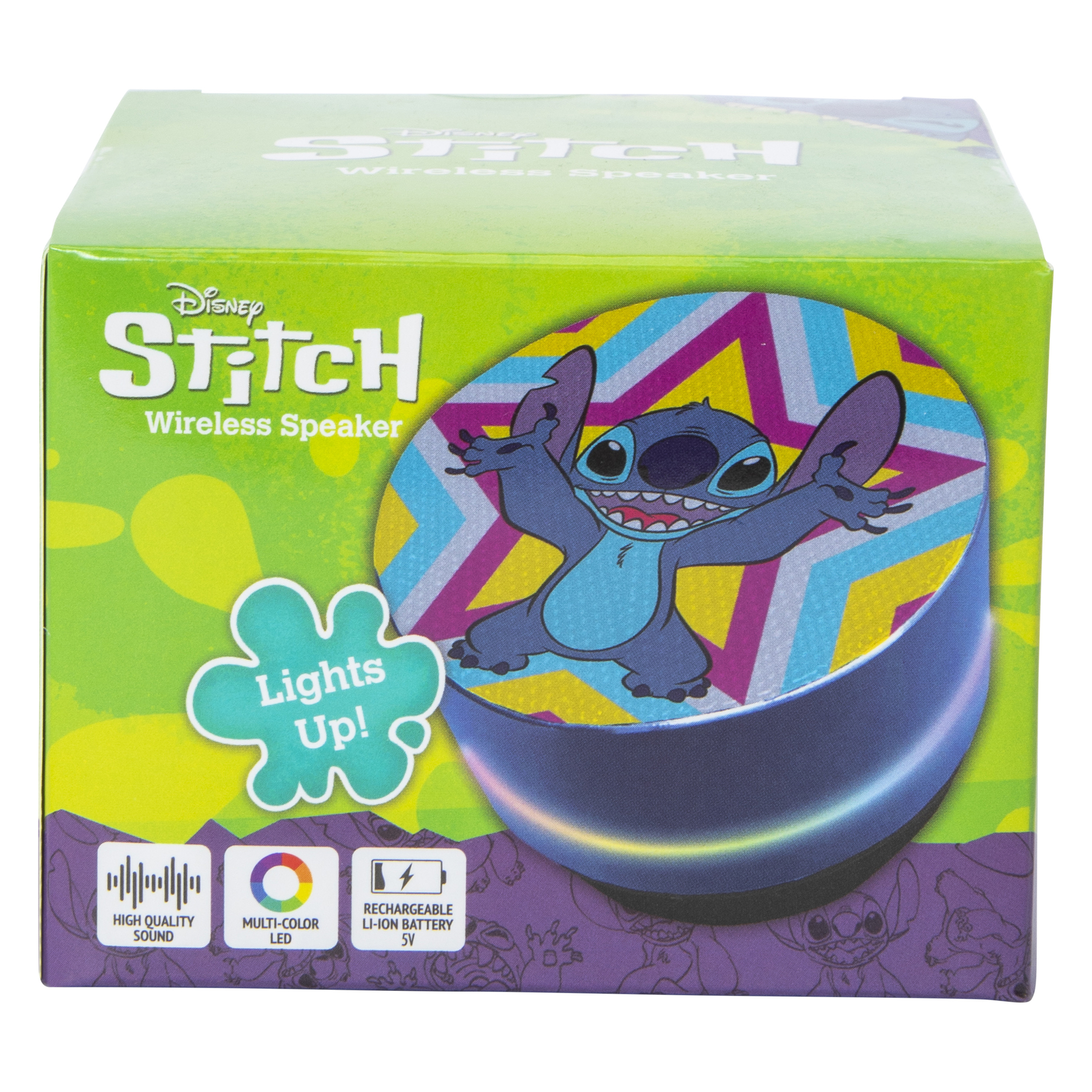 Disney Lilo & Stitch Light Up Wireless Puck Speaker