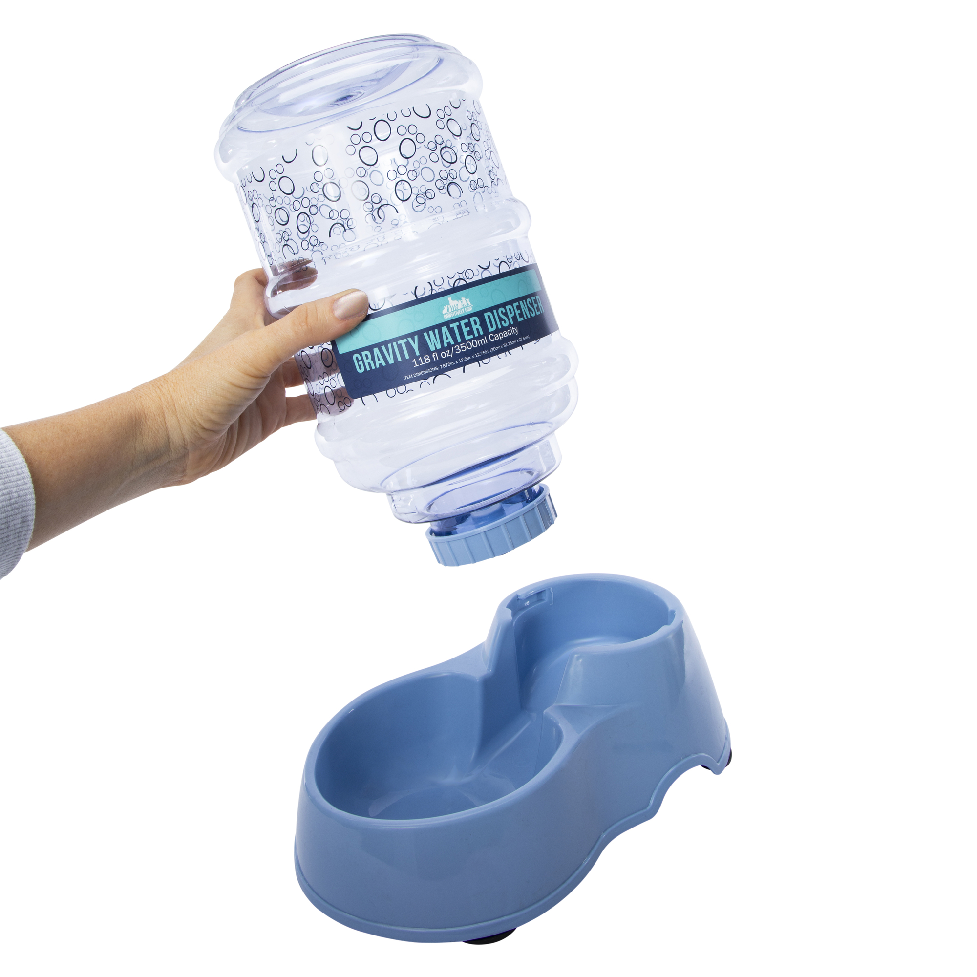 Gravity Water Dispenser Pet Bowl 118 Fl.oz - Paws