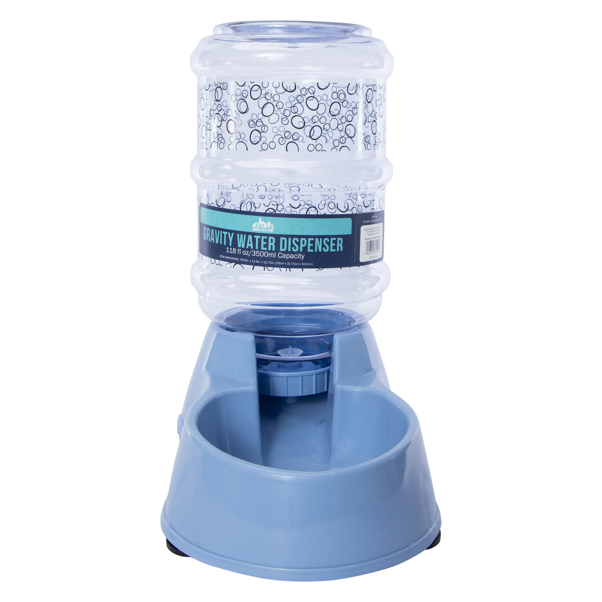 Gravity Water Dispenser Pet Bowl 118 Fl.oz - Paws
