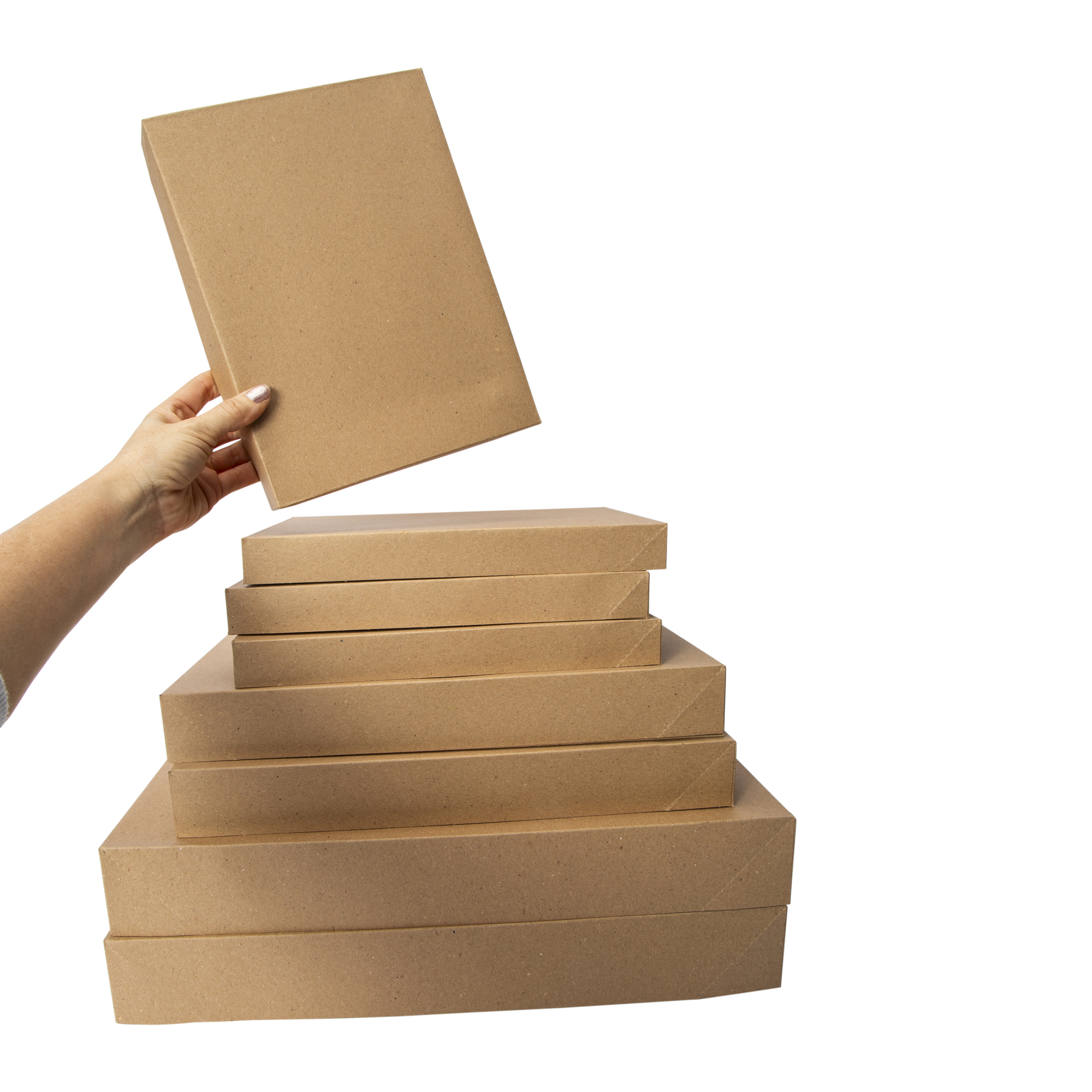 Holiday Gift Boxes 8-Count - Kraft
