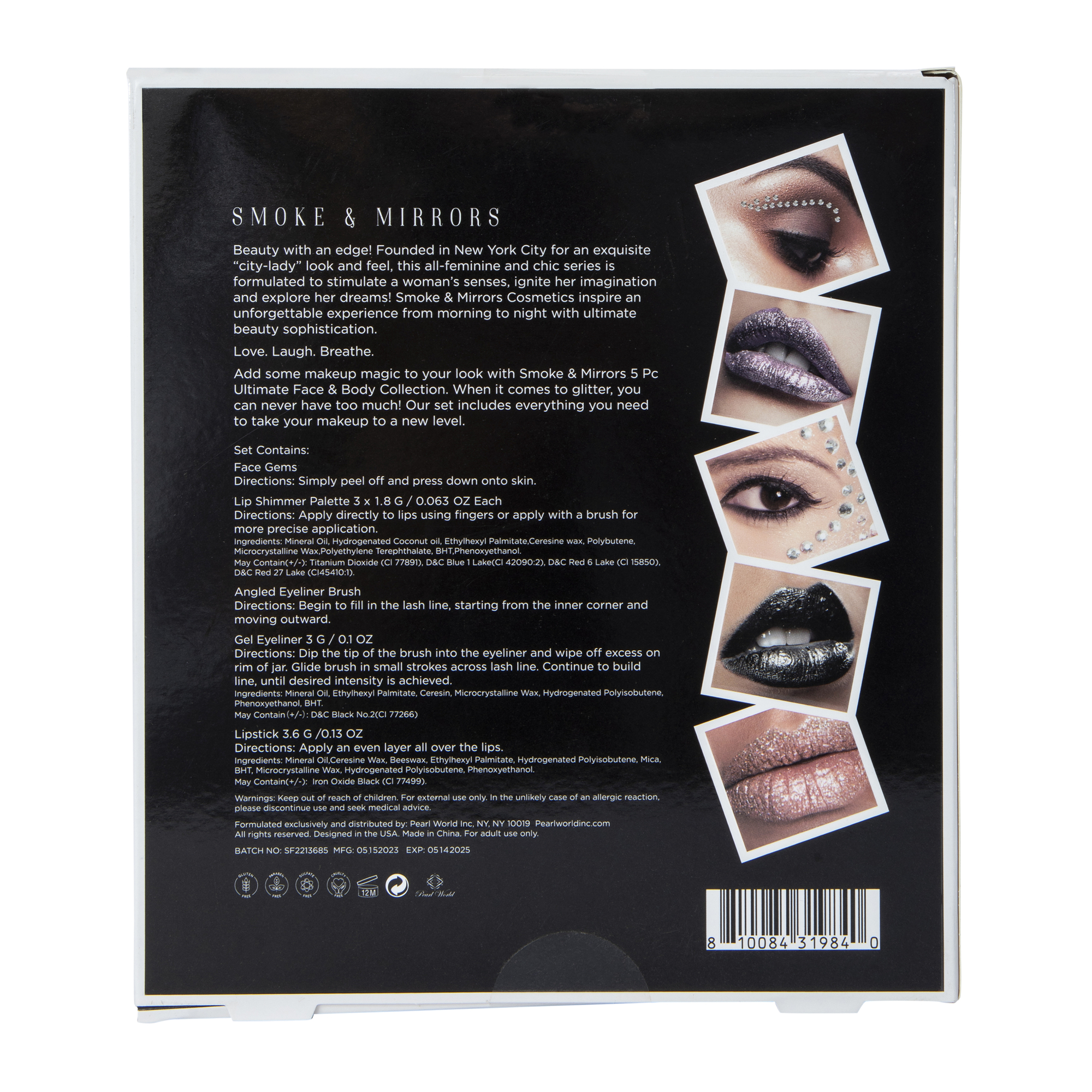 Smoke & Mirrors Shimmer Dream Face & Body 5-Piece Makeup Kit