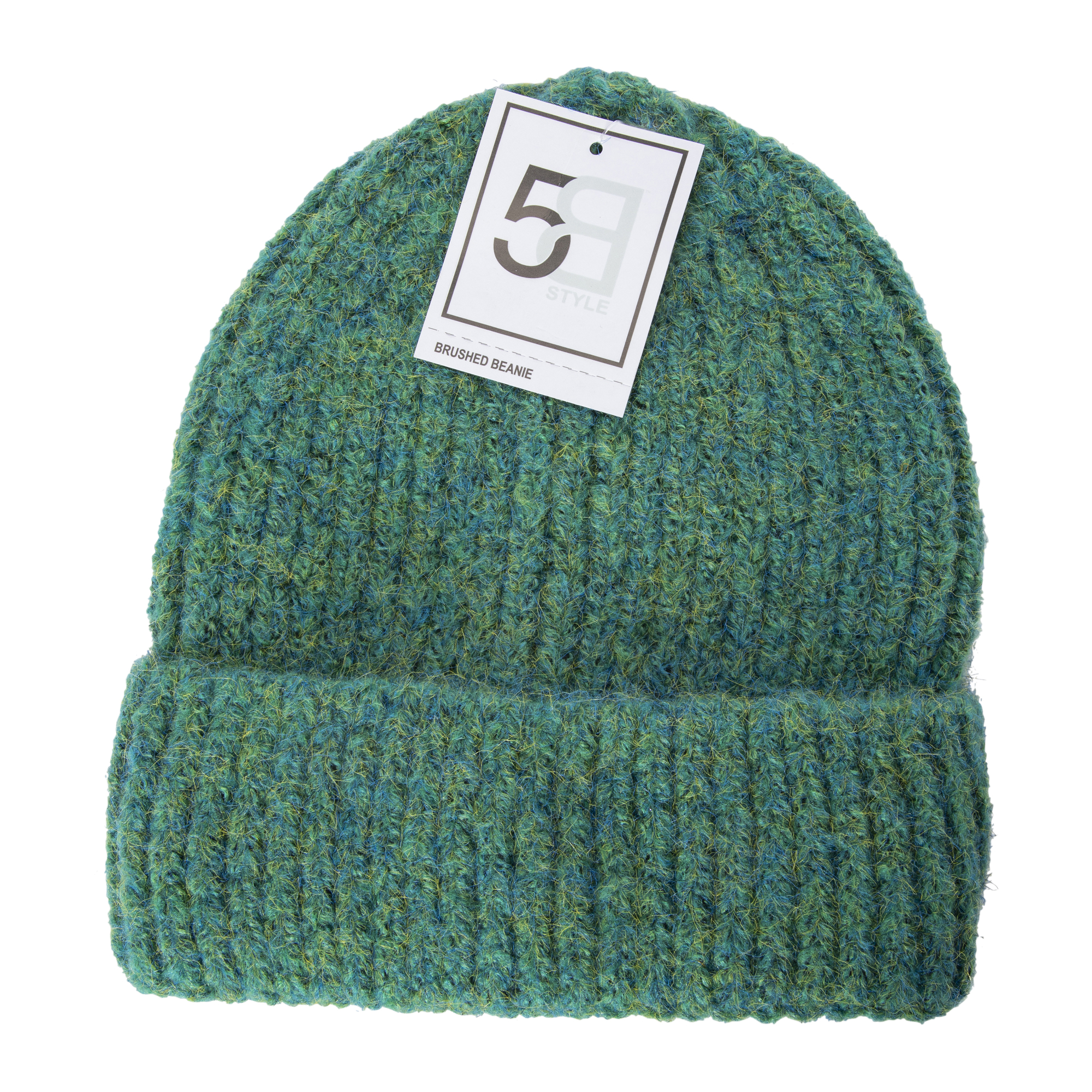 Brushed Rib Knit Beanie Hat